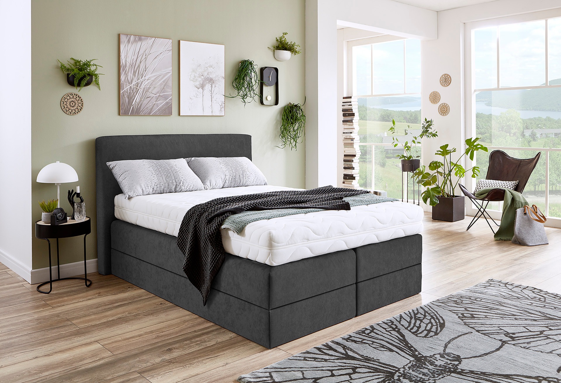 Westfalia Schlafkomfort Boxspringbett wahlweise mit Kaltschaum-Topper günstig online kaufen