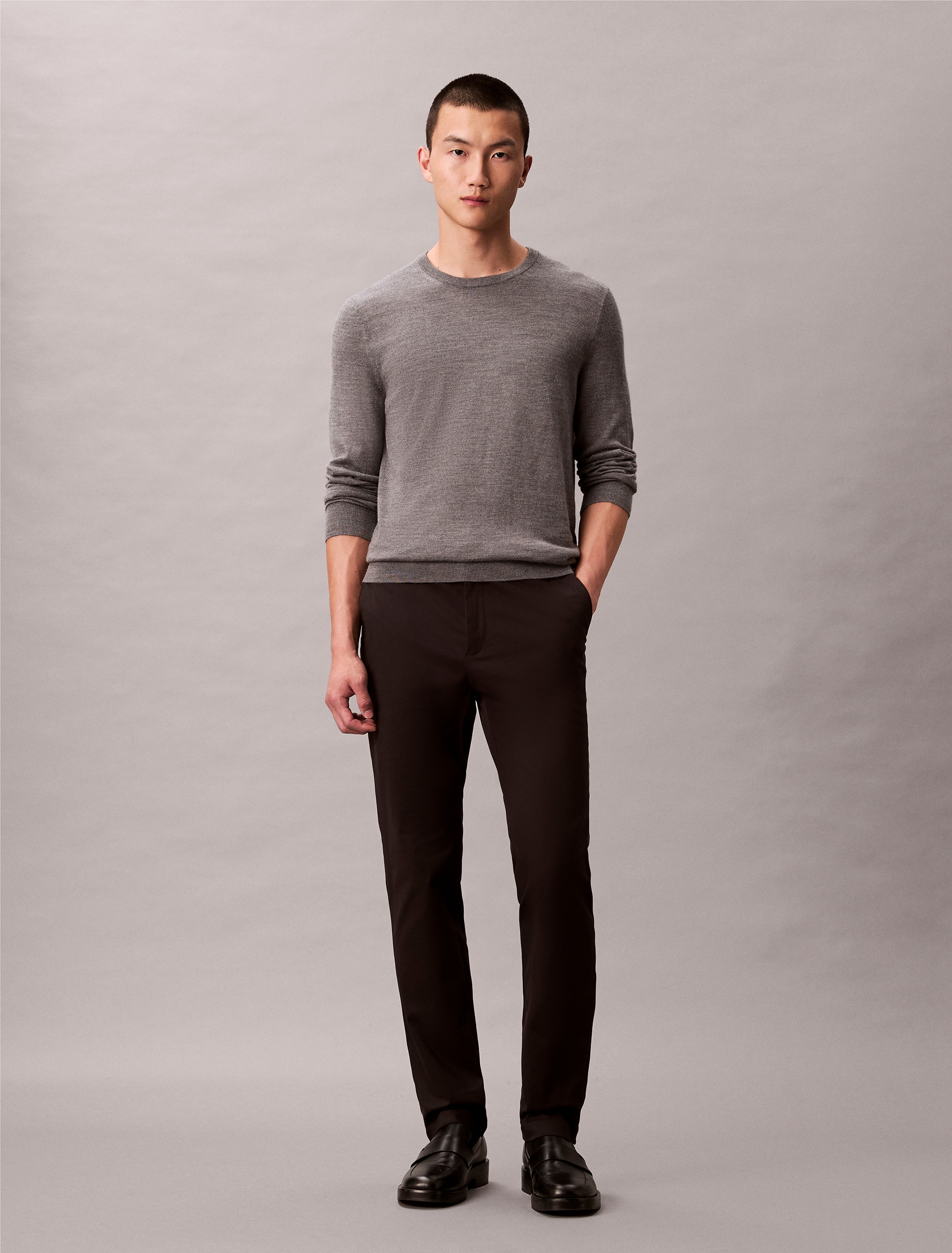 Calvin Klein Chinohose »SLIM SATEEN CHINO TROUSER«, slim fit