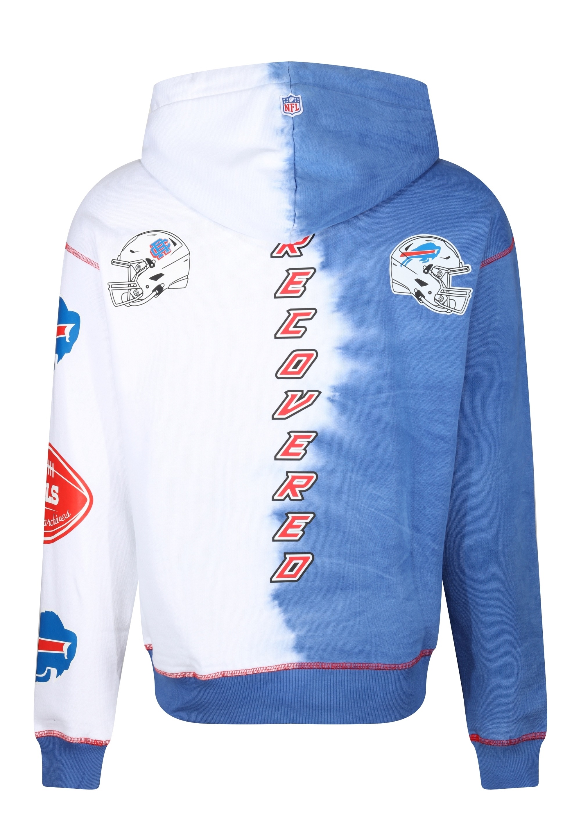 Recovered Kapuzensweatshirt »NFL Bills Ink Dye Effect On«, im lockeren Schnitt