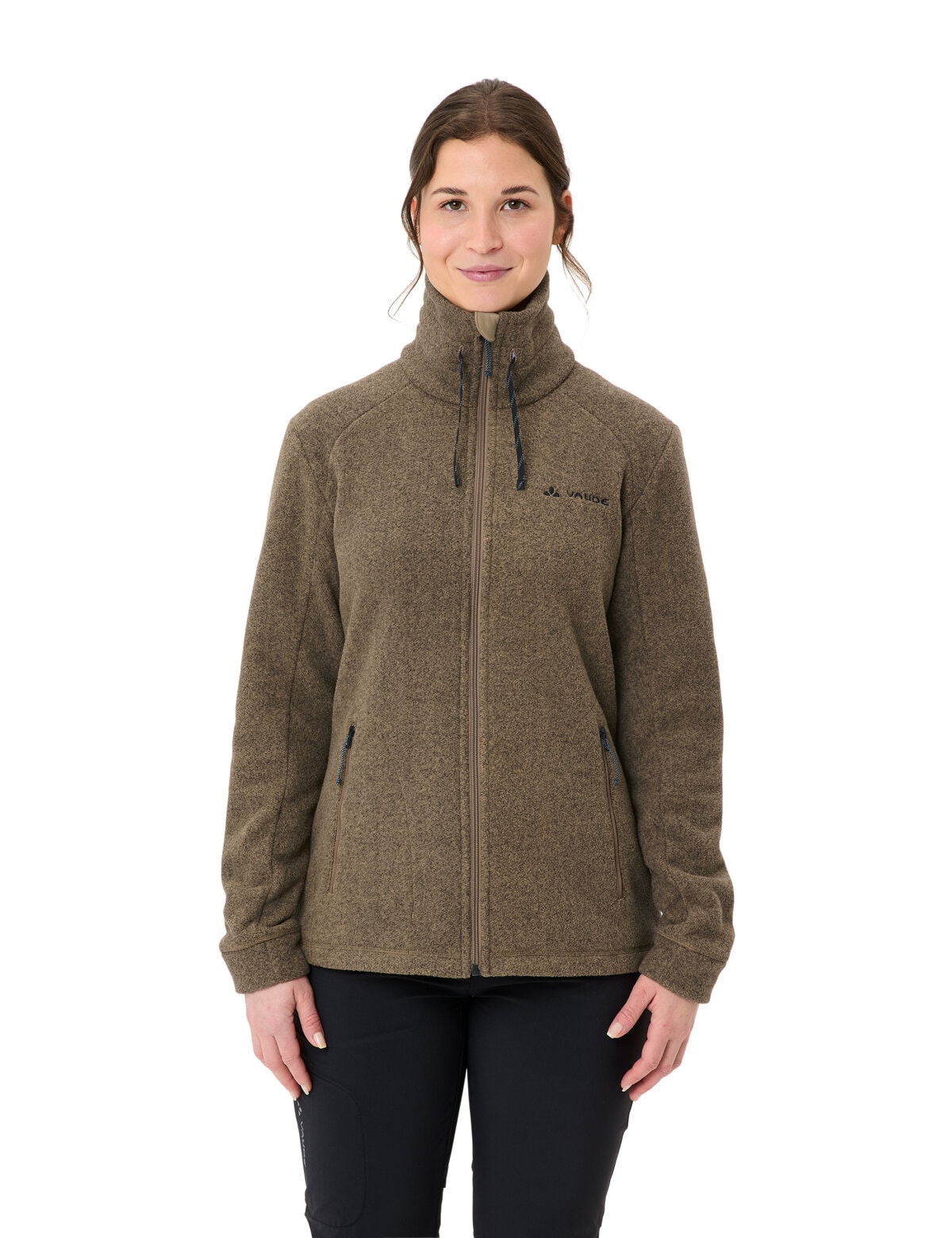 VAUDE Fleecejacke "WOMENS SKOMER WINTER FLEECE JACKET" ohne Kapuze mit Reißverschluss über die gesamte Länge, Regular Fit