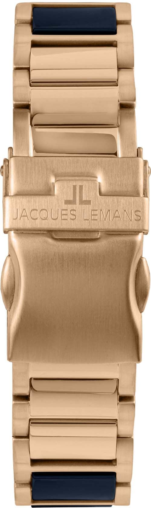Jacques Lemans Keramikuhr »Liverpool, 42-12H«, Quarzuhr, Armbanduhr, Damenuhr, Datum, Leuchtzeiger