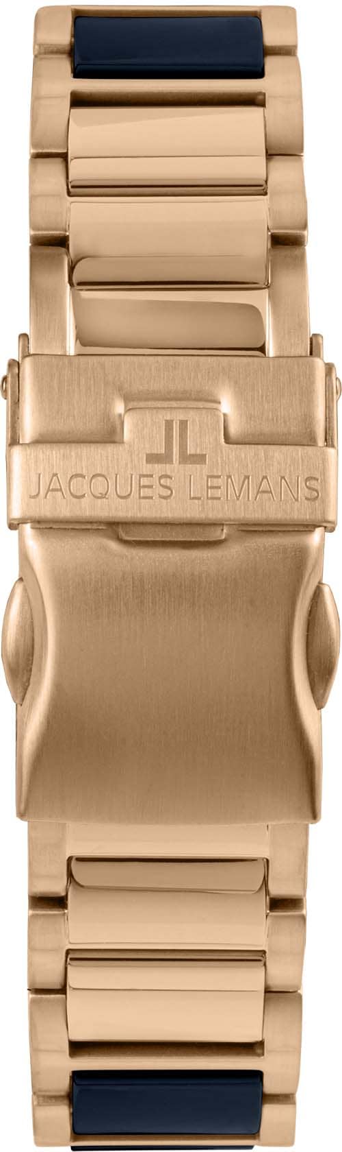 Jacques Lemans Keramikuhr »Liverpool, 42-12H«, Quarzuhr, Armbanduhr, Damenuhr, Datum, Edelstahlarmband,Keramik