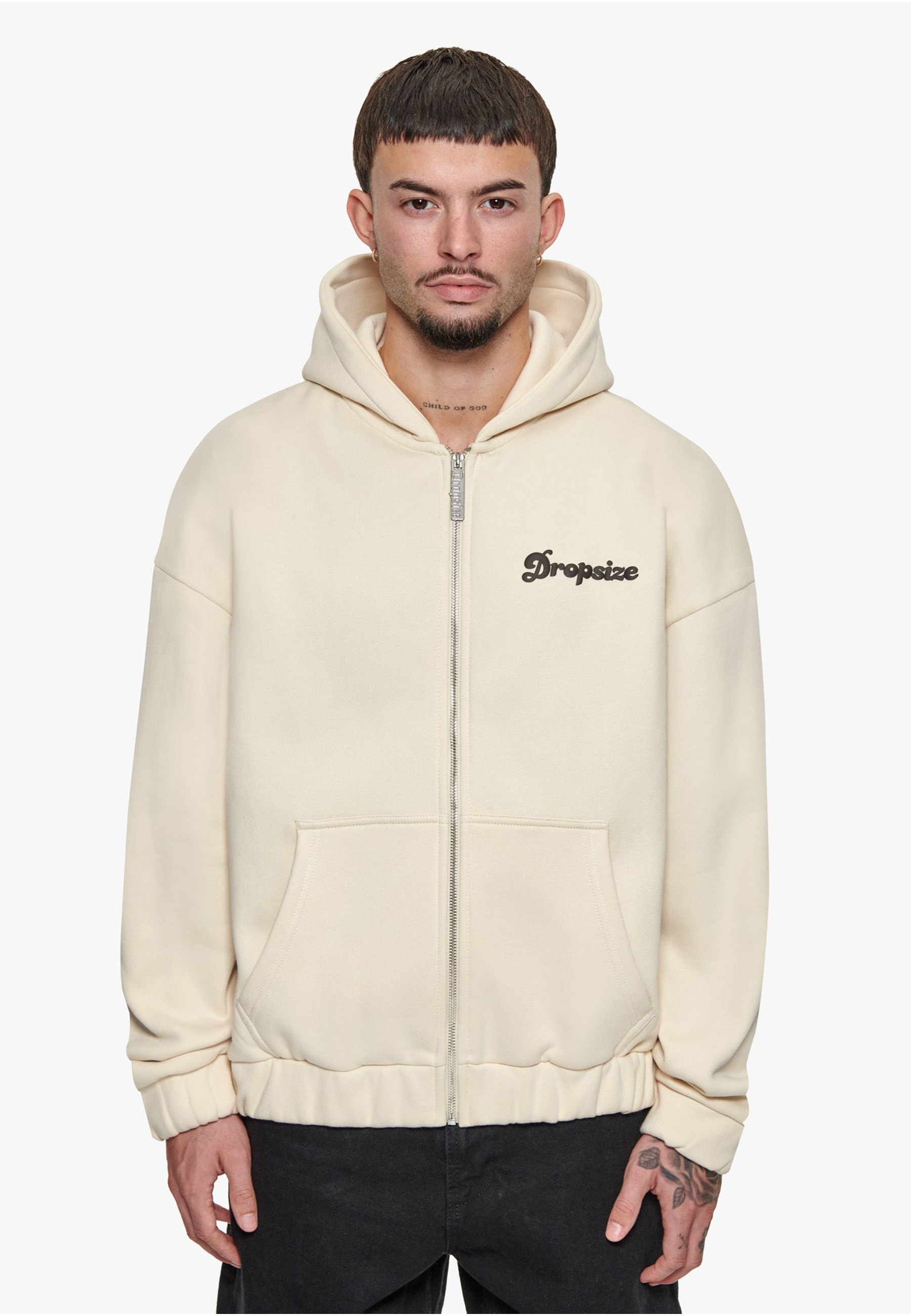Dropsize Kapuzenfleecejacke »Dropsize Herren« 1 Stk. tlg. mit Kapuze