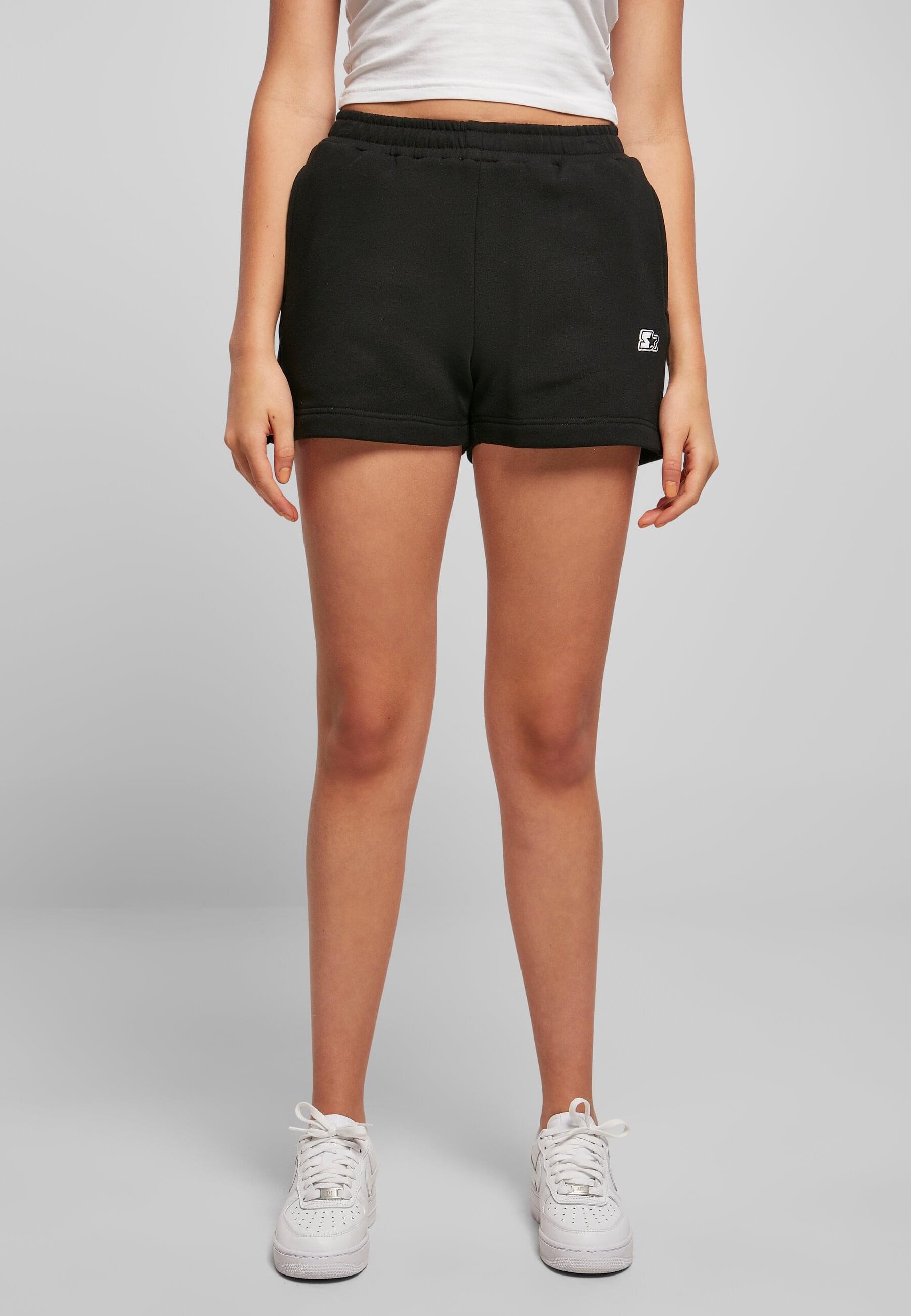 Starter Black Label Sweatshorts »Starter Black Label Damen Ladies Starter Essential Sweat Shorts«, (1 tlg.)