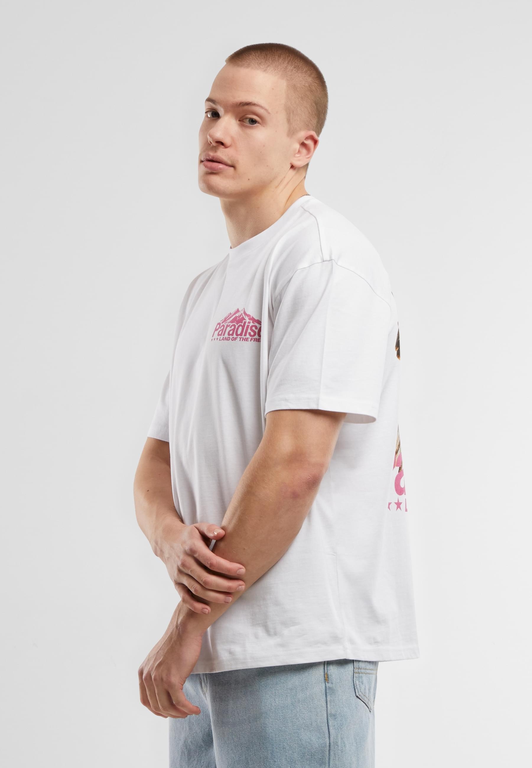 MisterTee T-Shirt »MisterTee Paradise Land Oversize Tee«, (1 tlg.)