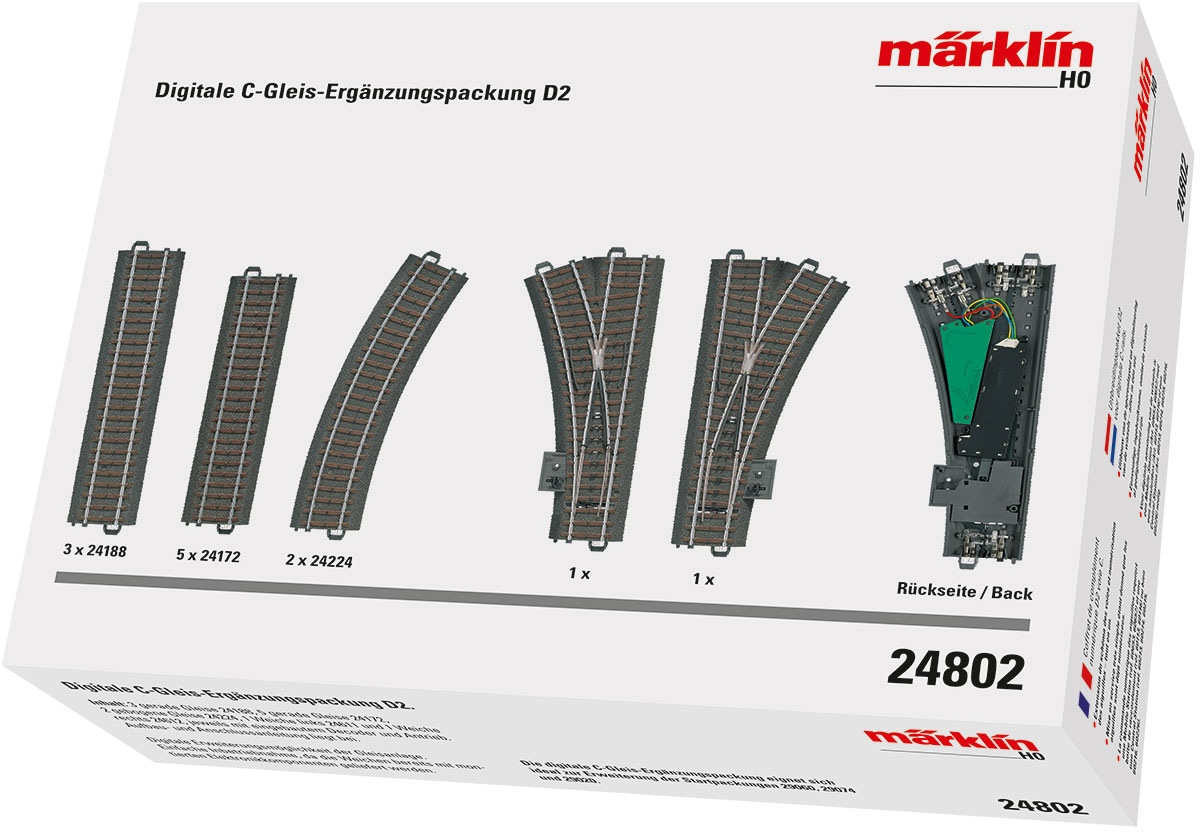 Märklin Gleise-Set »Digit. C-Gleis Ergänzungsp. D2, Wechselstrom - 24802«