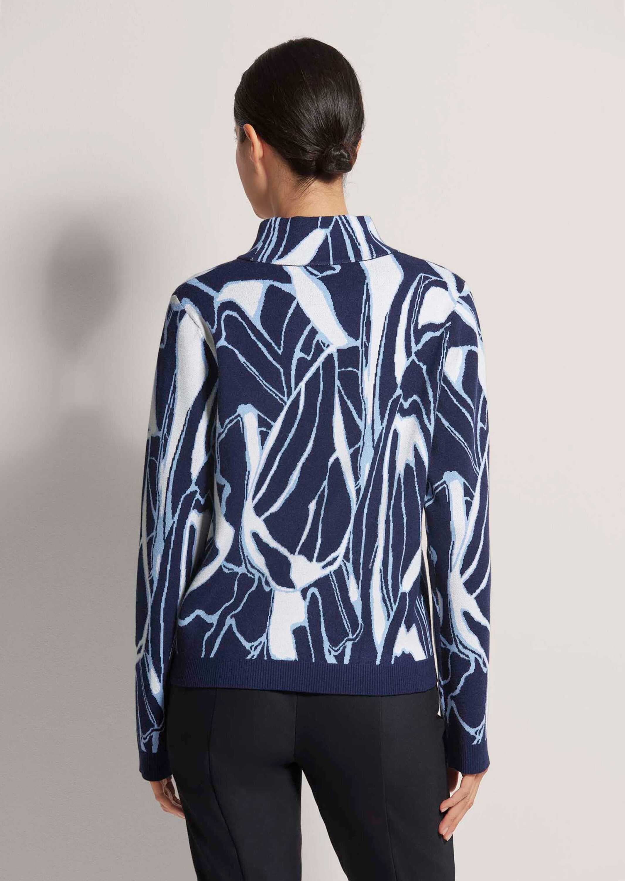 MADELEINE Longpullover »Pullover Jacquard-Pullover«