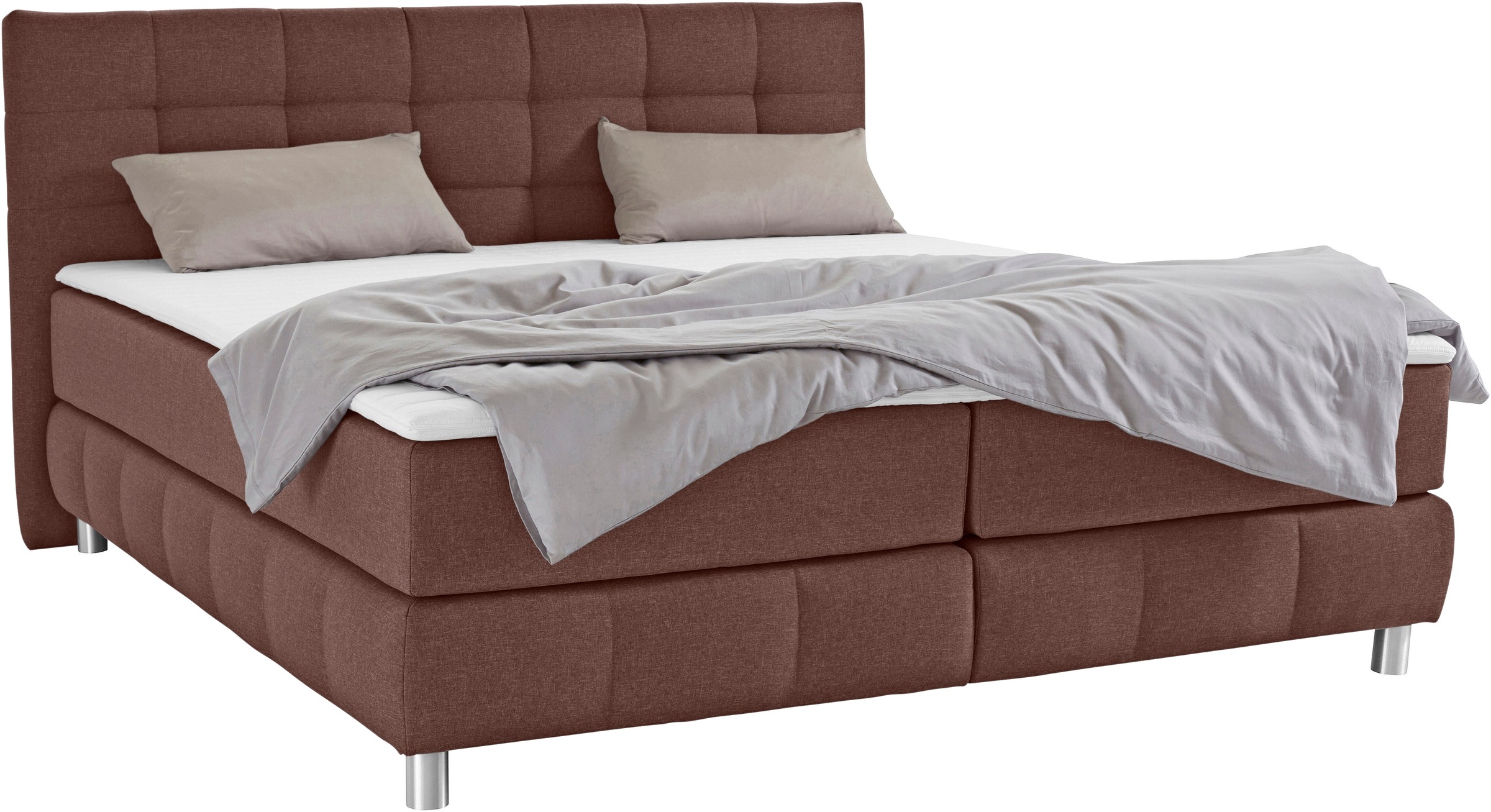 Home affaire Boxspringbett "Salo" incl. Topper, 6 Breiten, 2 Härtegrade, TF günstig online kaufen