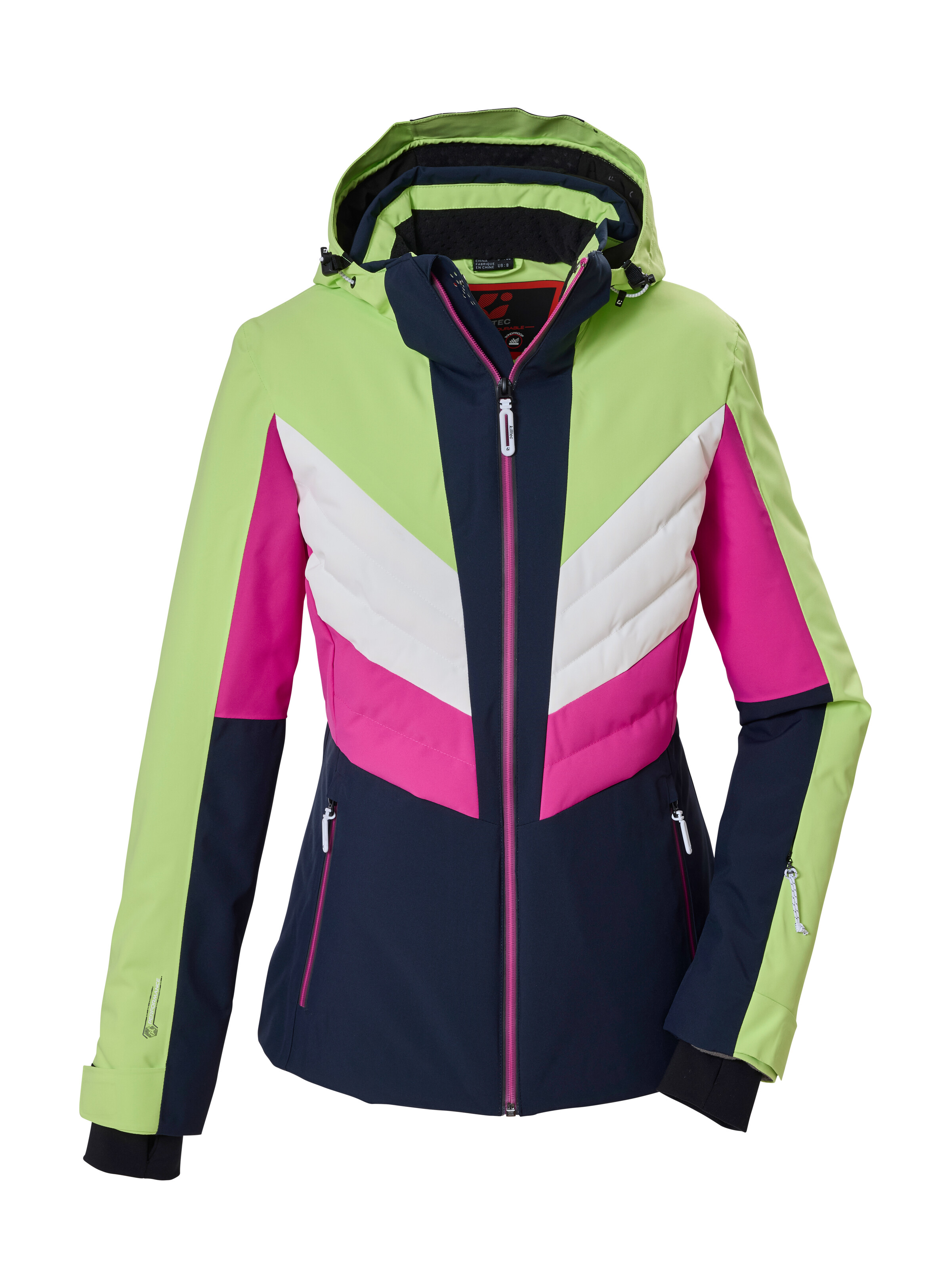 Killtec Skijacke "KSW 107 WMN SKI JCKT" Wasserdichte, atmungsaktive Skijacke mit abnehmbarer Kapuze