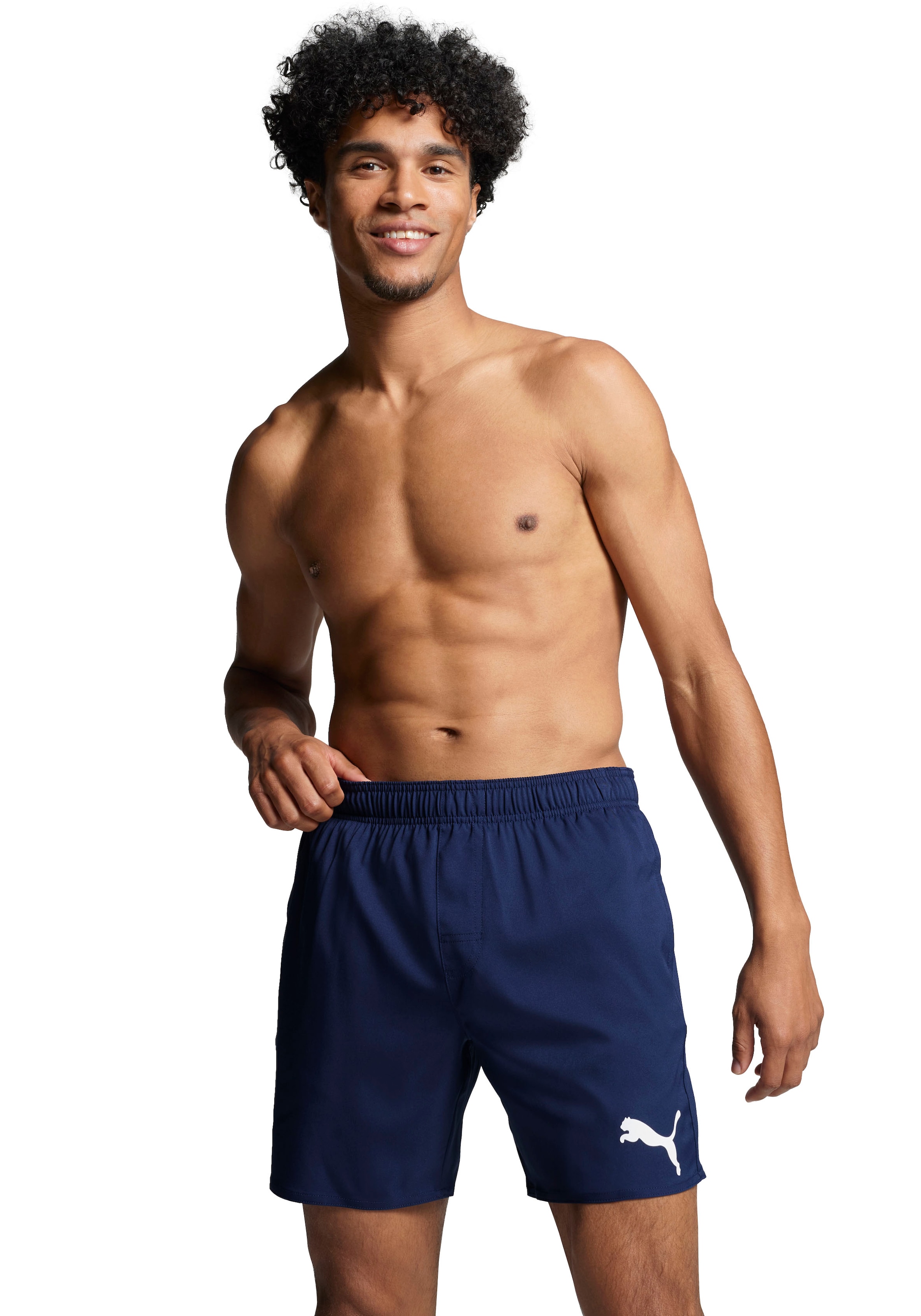 PUMA Badeshorts "PUMA SWIM MEN MID SHORTS", mit elastischem Bund, Seitentas günstig online kaufen