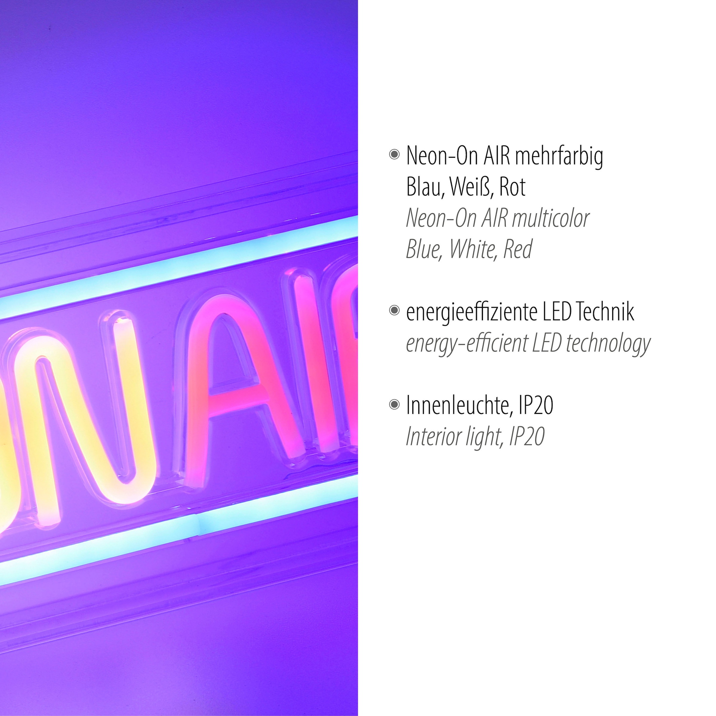 flammig-flammig | LED 1 »NEON-ONAIR«, Wandleuchte BAUR JUST LIGHT