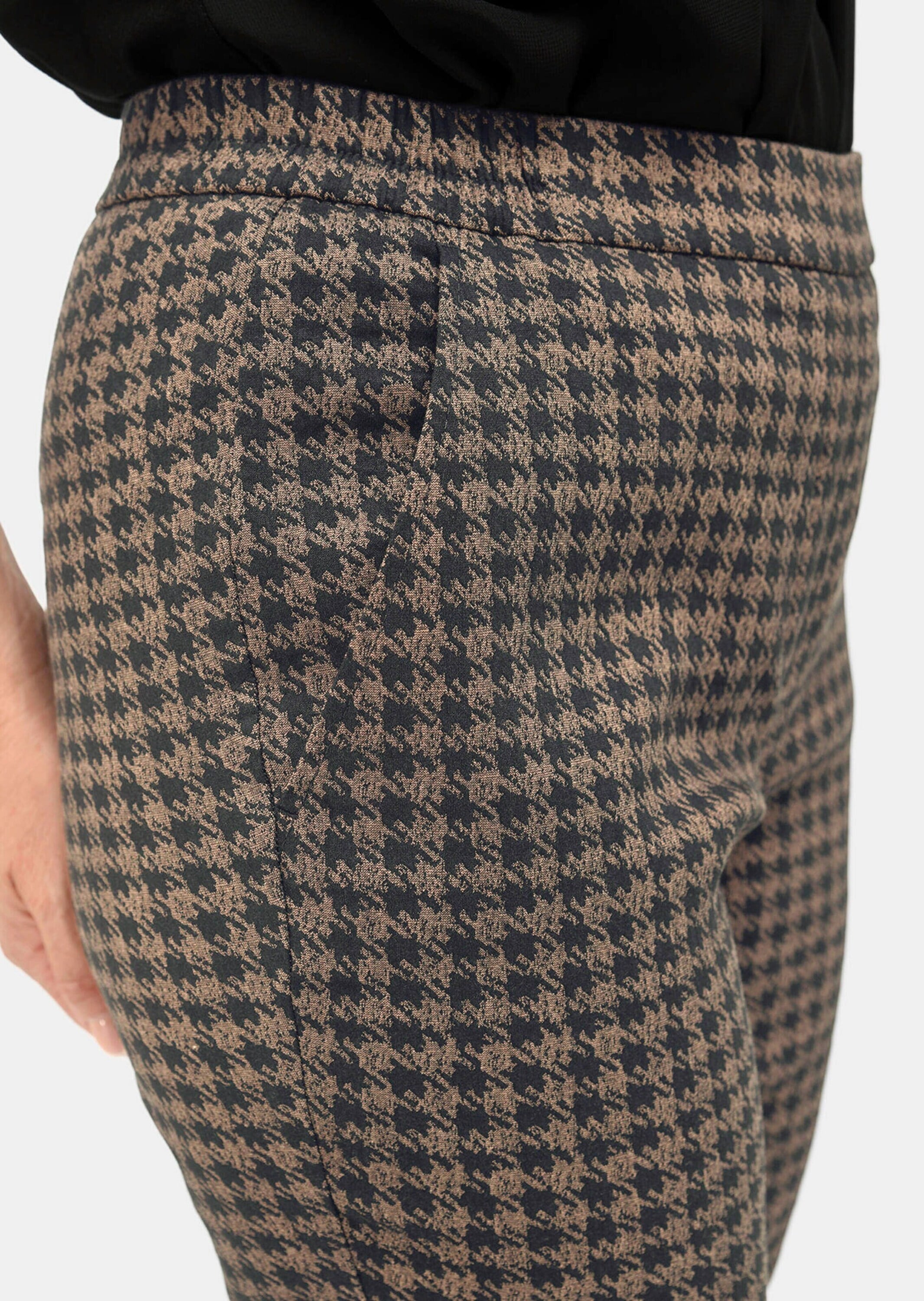 GOLDNER Schlupfhose »Jacquardhose MARTHA Stretchbequeme Jacquard-Hose MARTHA«