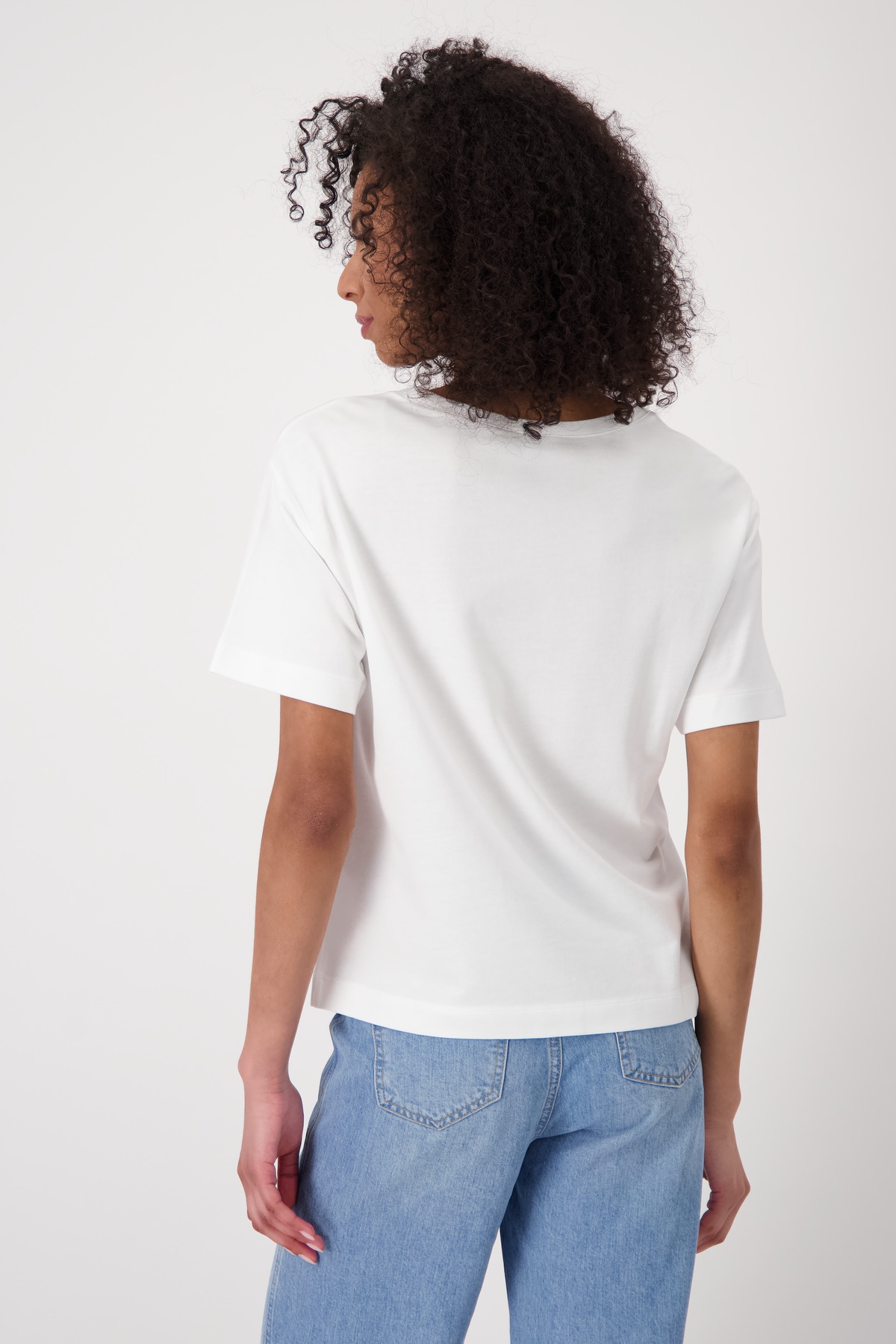 Monari T-Shirt »Shirt Lodge Druck«, Mit Rundhalsausschnitt