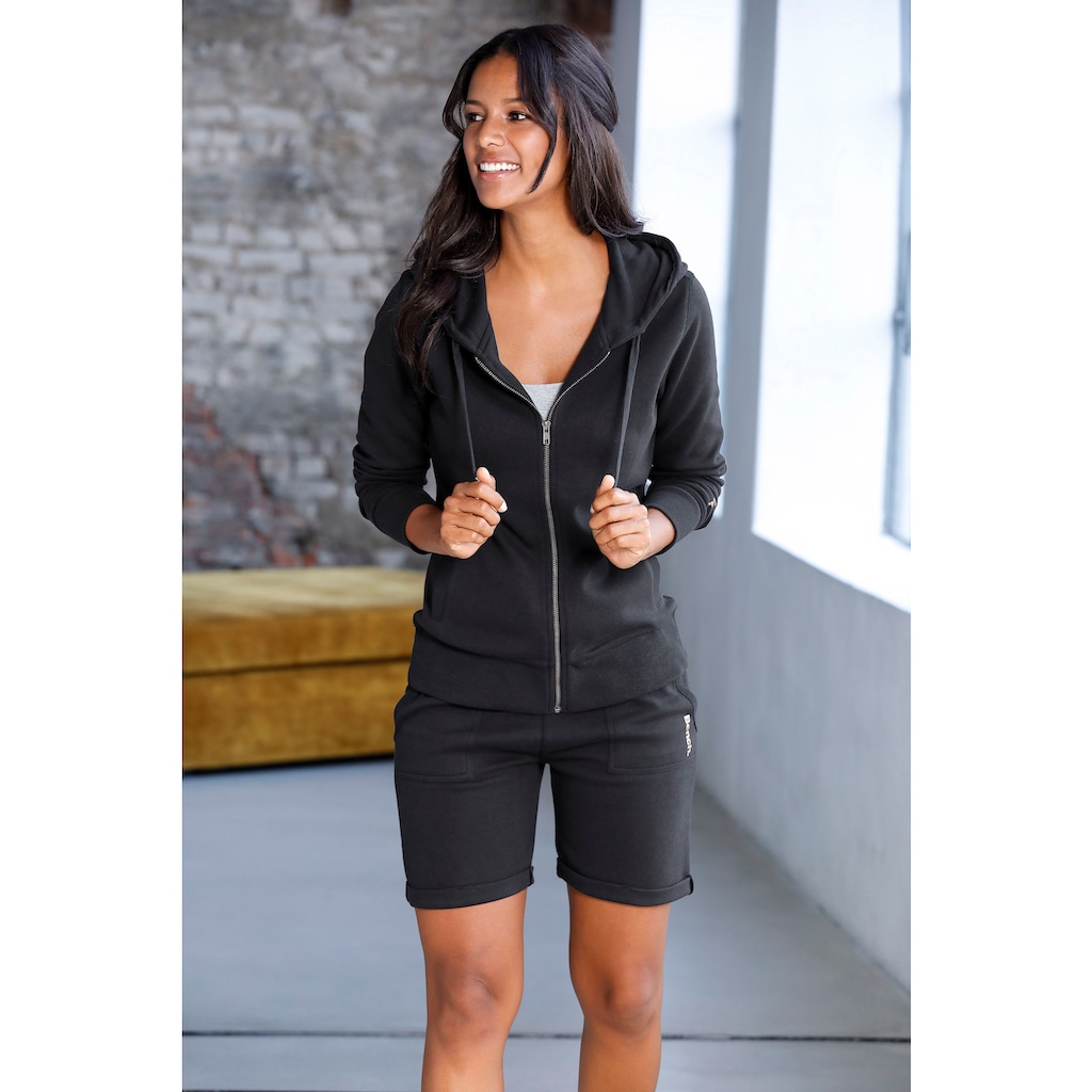 Bench. Loungewear Sweatjacke, mit Taschen und Zipper, Loungeanzug