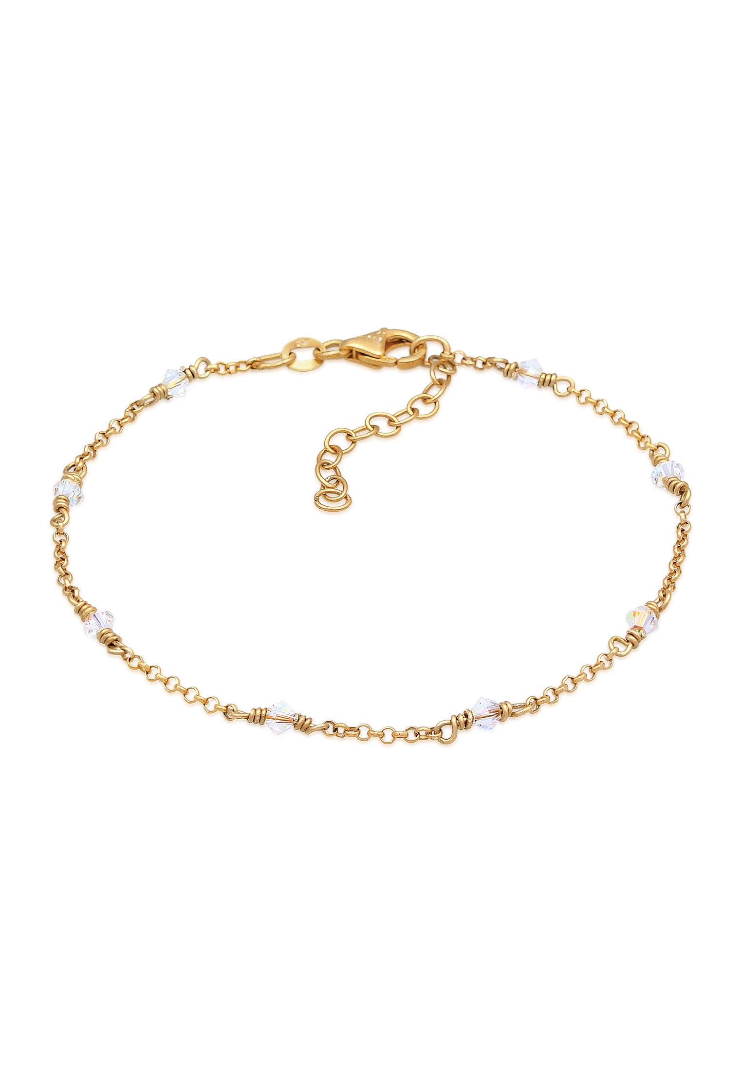 Elli Armband »Klassiker Elegant Kristalle 925 Silber«