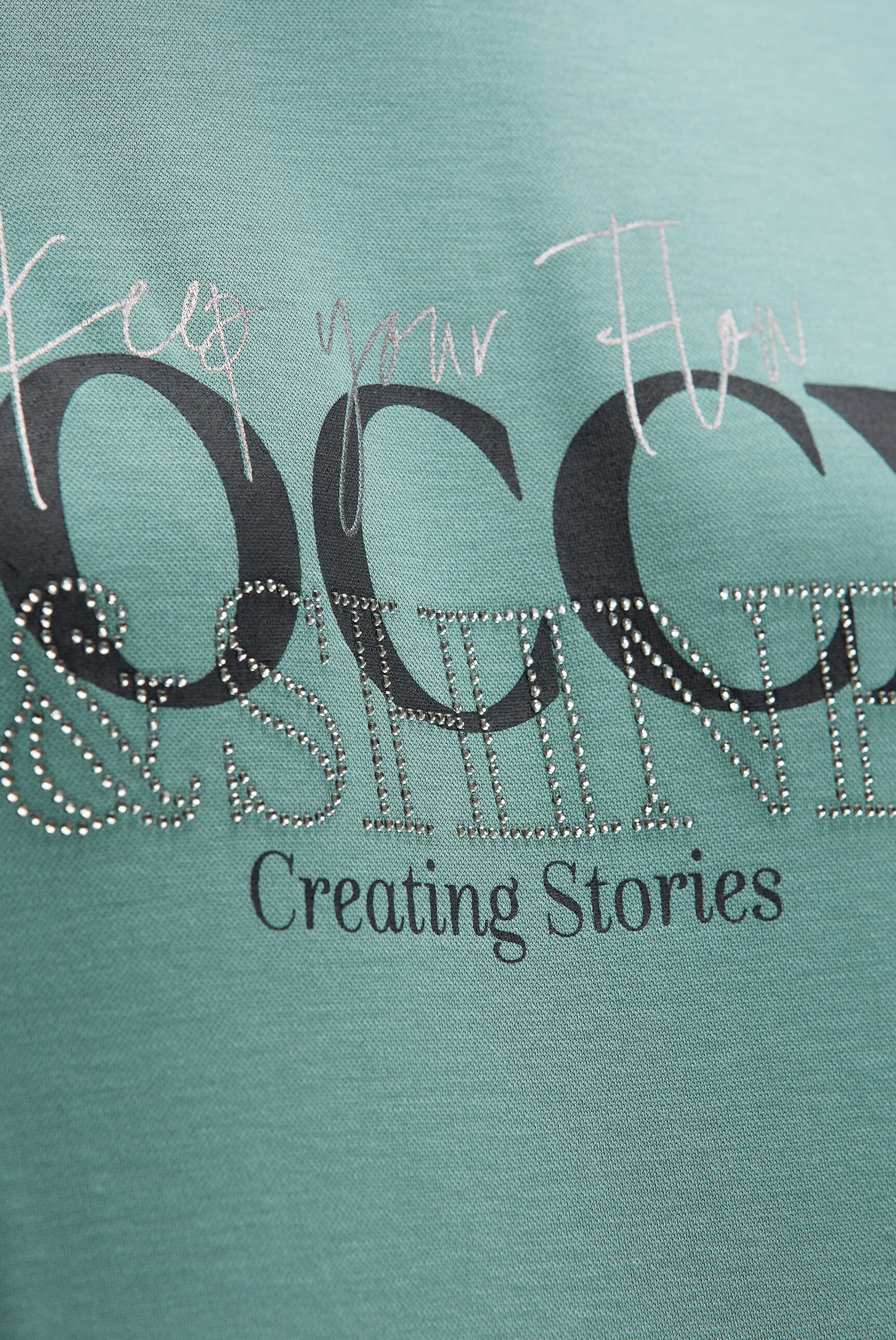 SOCCX Rundhalsshirt mit Fledermausärmeln