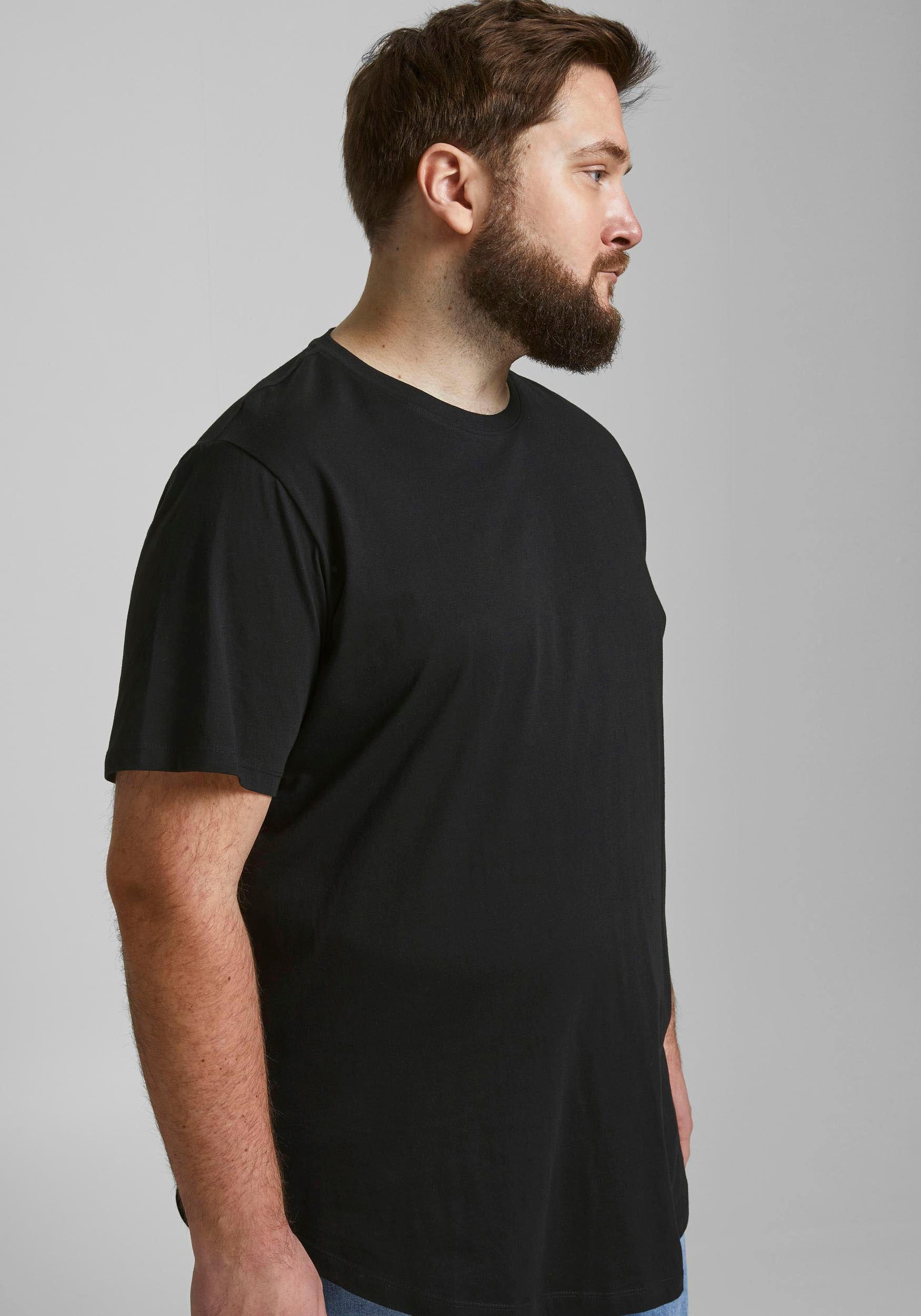 Jack & Jones PlusSize T-Shirt "NOA TEE" mit abgerundetem Saum, bis Größe 6X günstig online kaufen