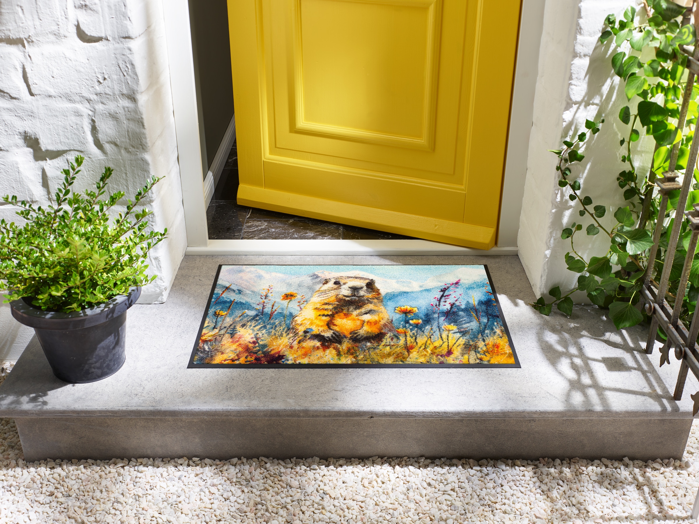 wash+dry by Kleen-Tex Fußmatte »Leander« rechteckig 7 mm Höhe waschbar und trocknergeeignet