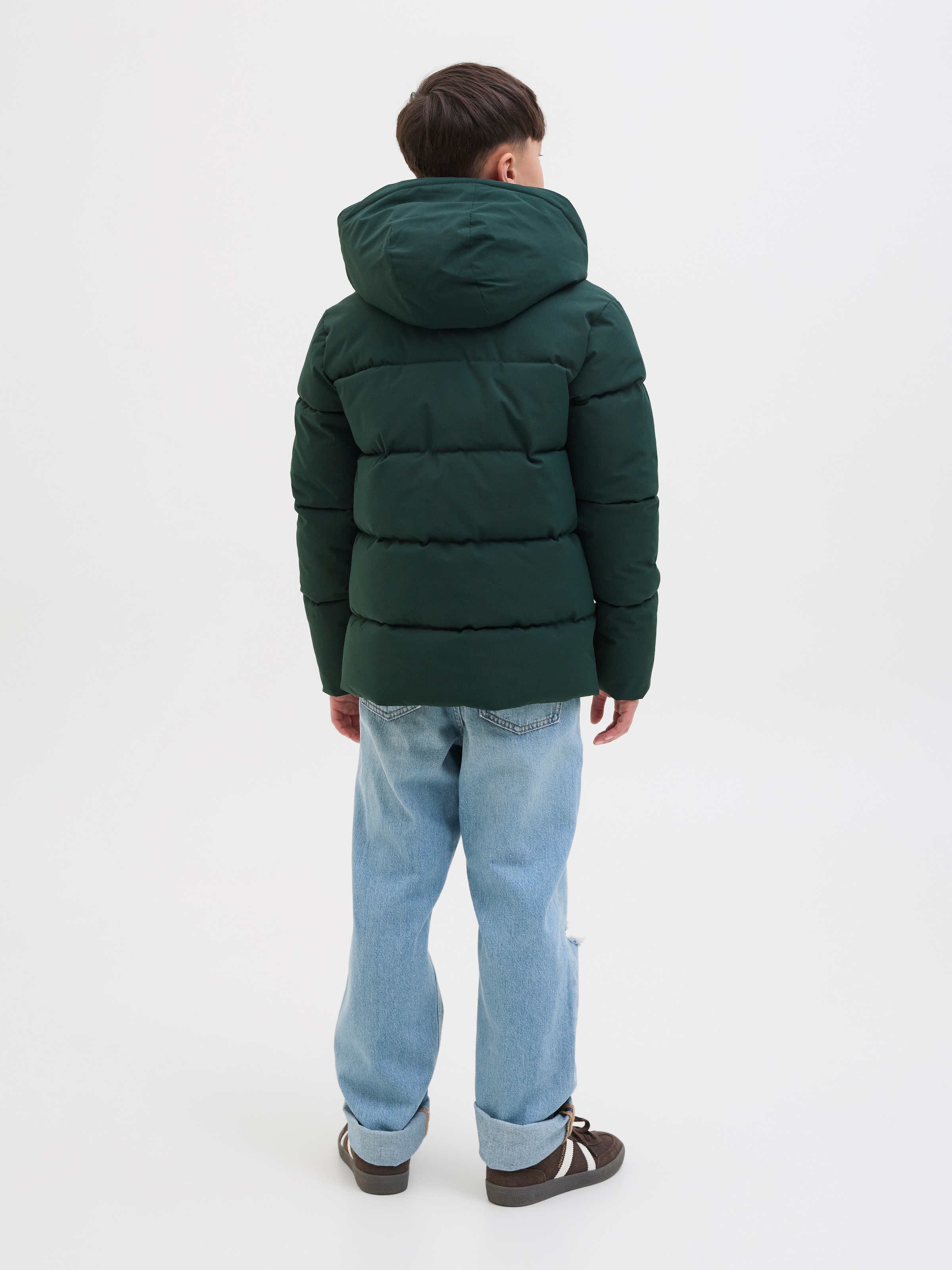 Jack & Jones Junior Steppjacke »JJGLOBAL PUFFER JACKET JNR«, mit Kapuze