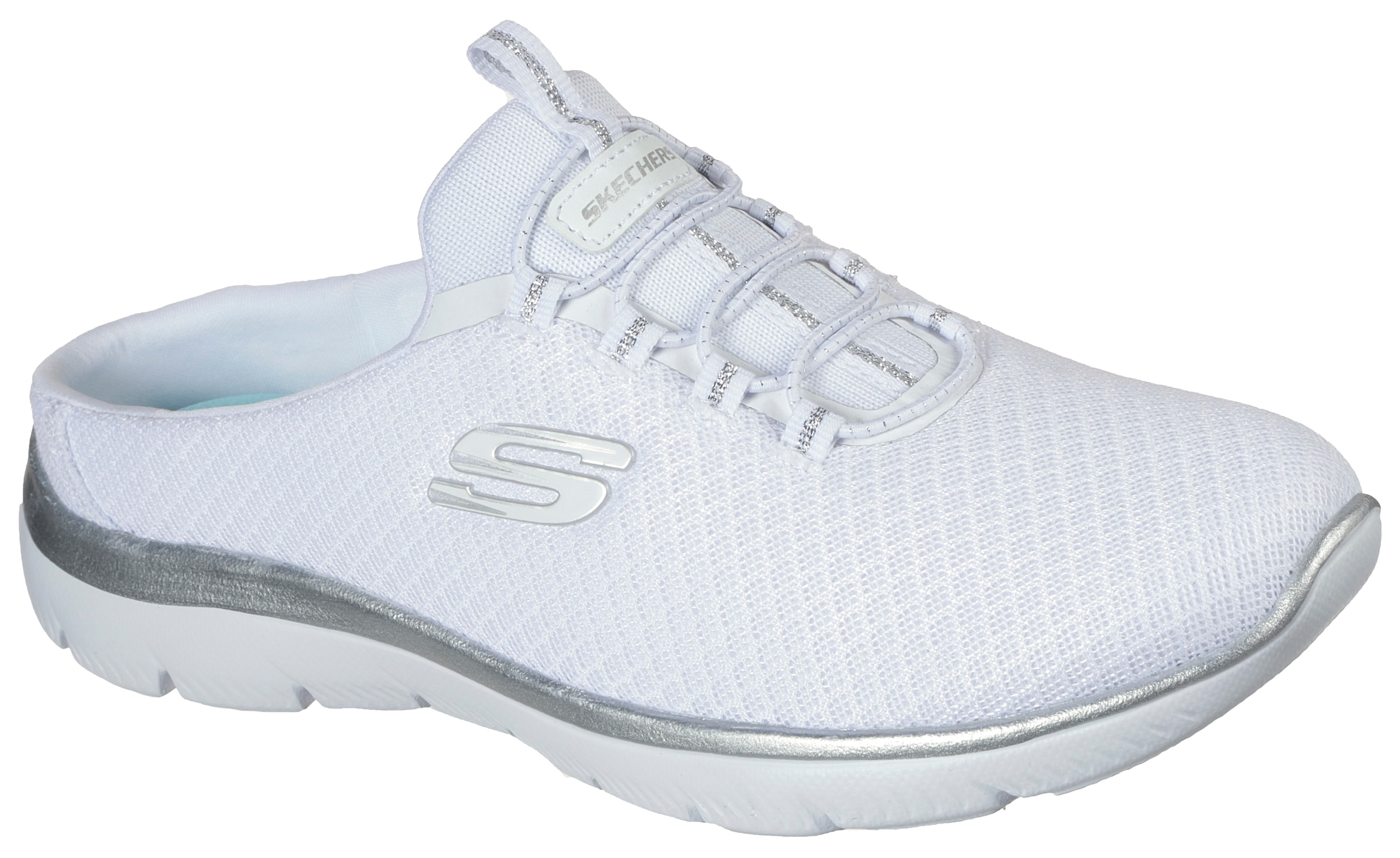 Skechers Sabot »SUMMITS SWIFT STEP«, Sommerschuh, Schlappen, Schlupfschuh in veganer Verarbeitung