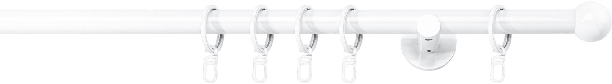 mydeco Gardinenstange »20mm Ball Wandträger 6,5 cm«, Fixmaß
