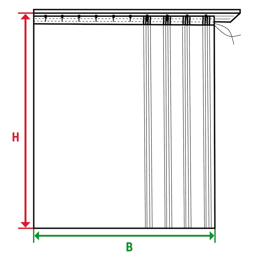 Wirth Vorhang, (1 St.)