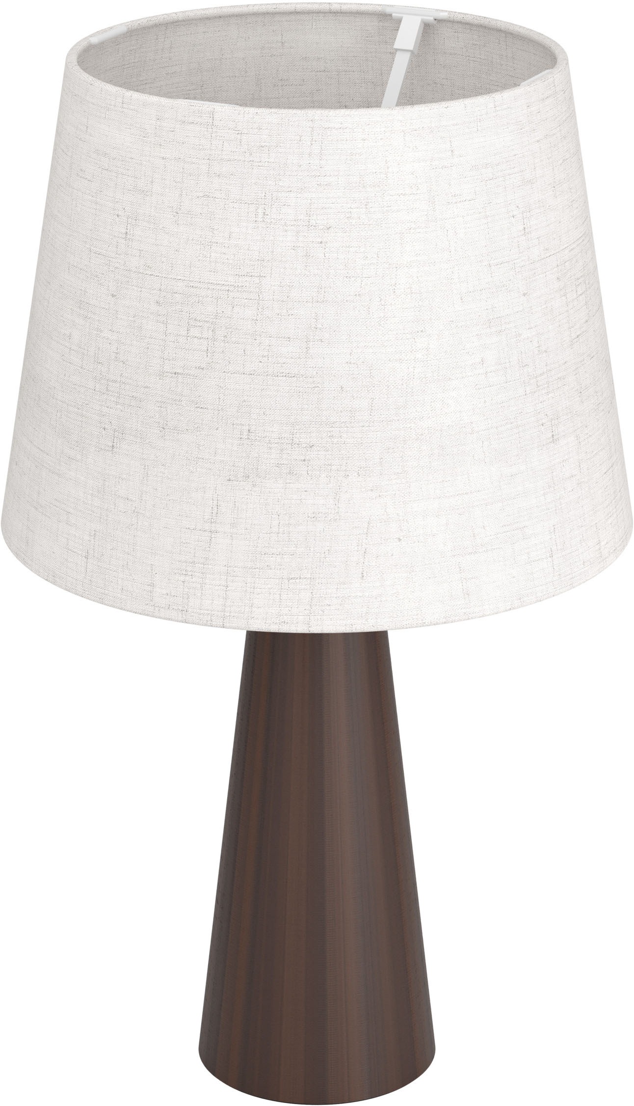 EGLO LED Tischleuchte »PATEMSICO« E27 1 Stk. Tischlampe, Lampe, Wohnzimmer, braun Textil natur  H:41 Ø 25 cm