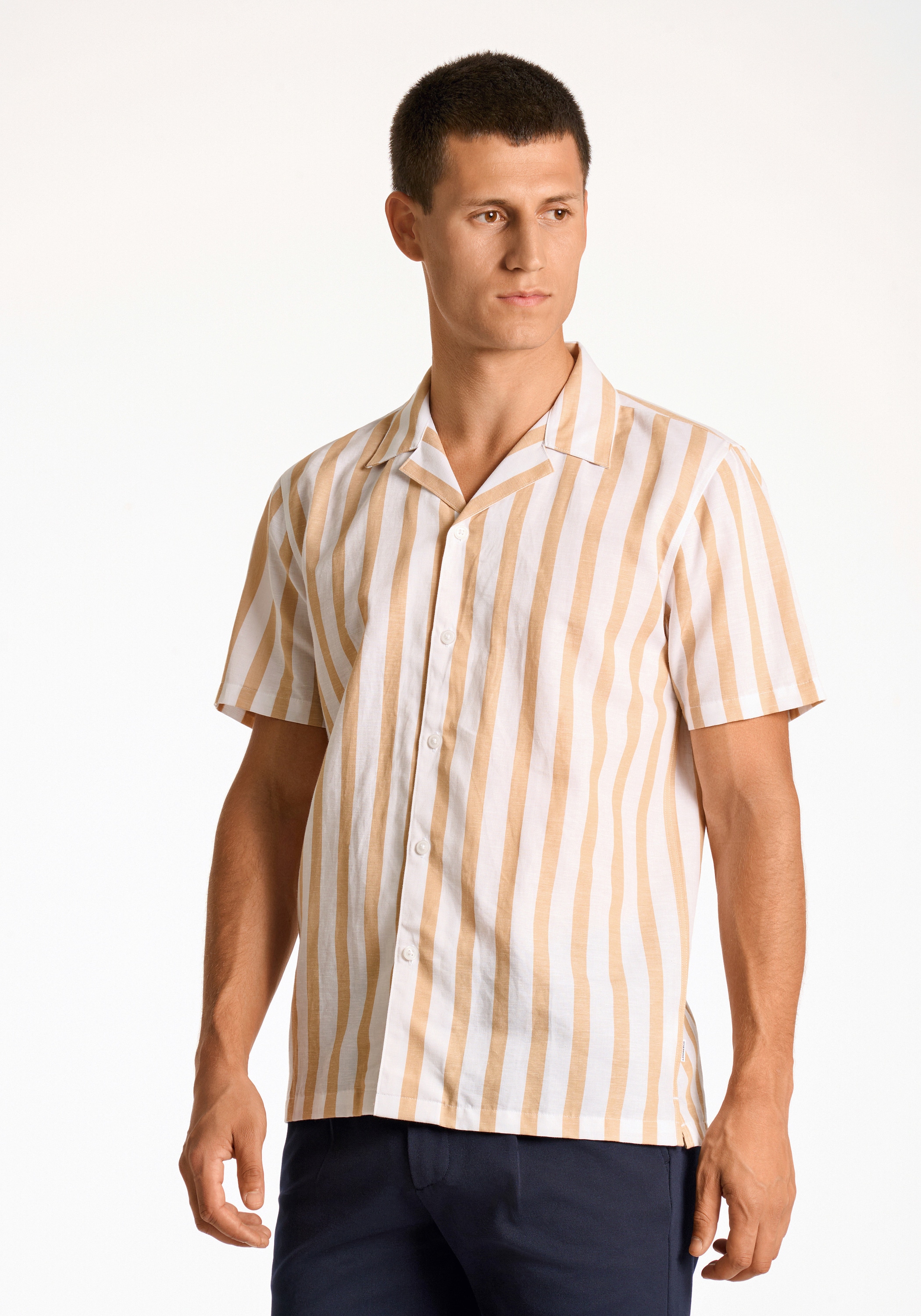 LINDBERGH "Leinenhemd (Kurzarm) Relaxed Fit"