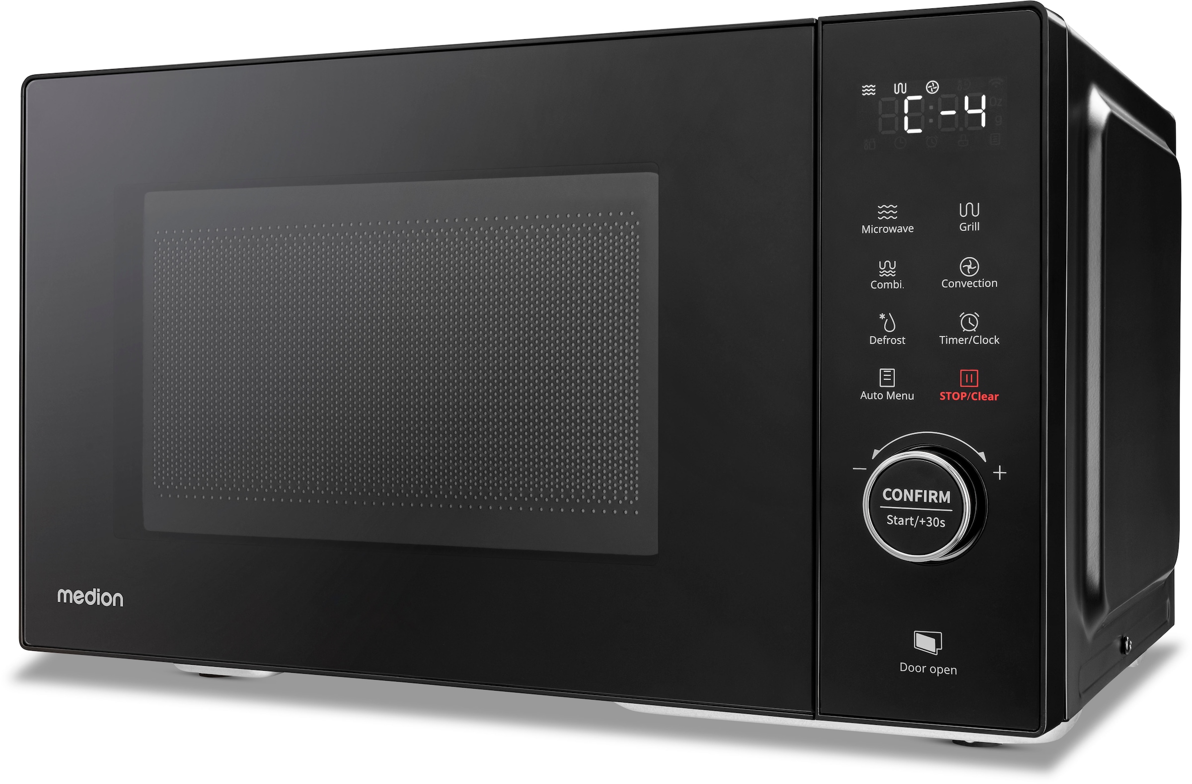 Medion® Mikrowelle »MD 12031 mit Grill und Heißluftfunktion«, Grill und Heißluft-Mikrowelle, 23 L, 5 Leistungsstufen, 11 Automatikpogramme, Auftaufunktion