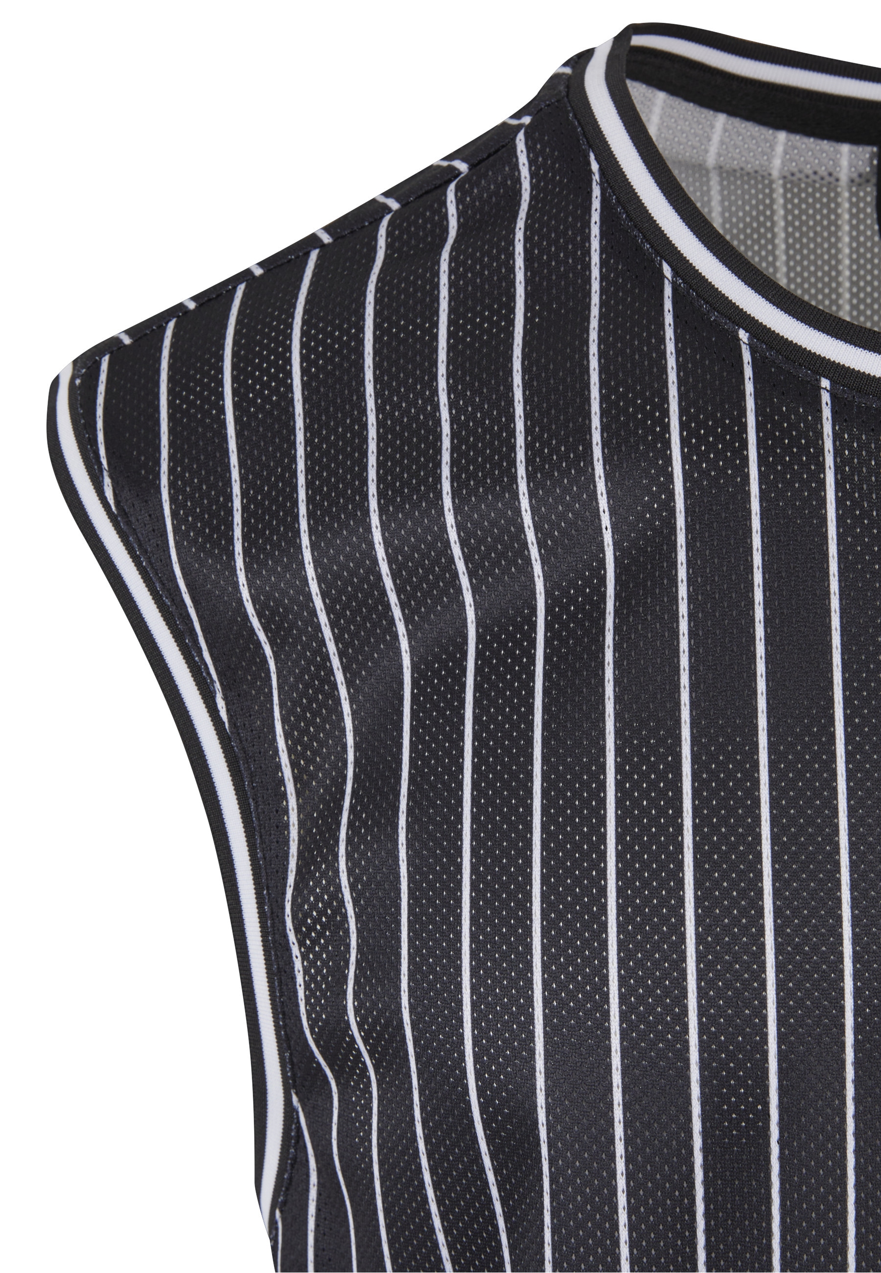 URBAN CLASSICS Tanktop »Urban Classics Striped Mesh Tanktop« 1 Stk.