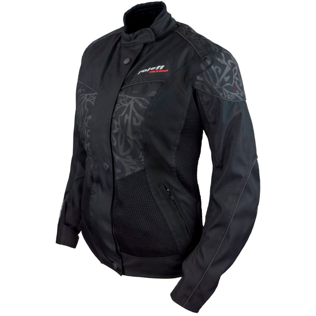 roleff Motorradjacke »Messina Lady«, Mit Sicherheitsstreifen