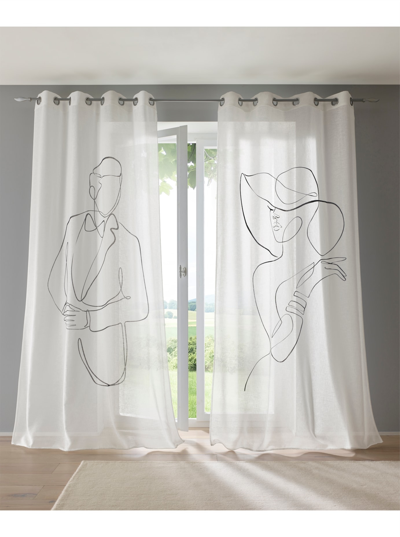 heine home Gardine Ösen 1 Stk. tlg. günstig online kaufen