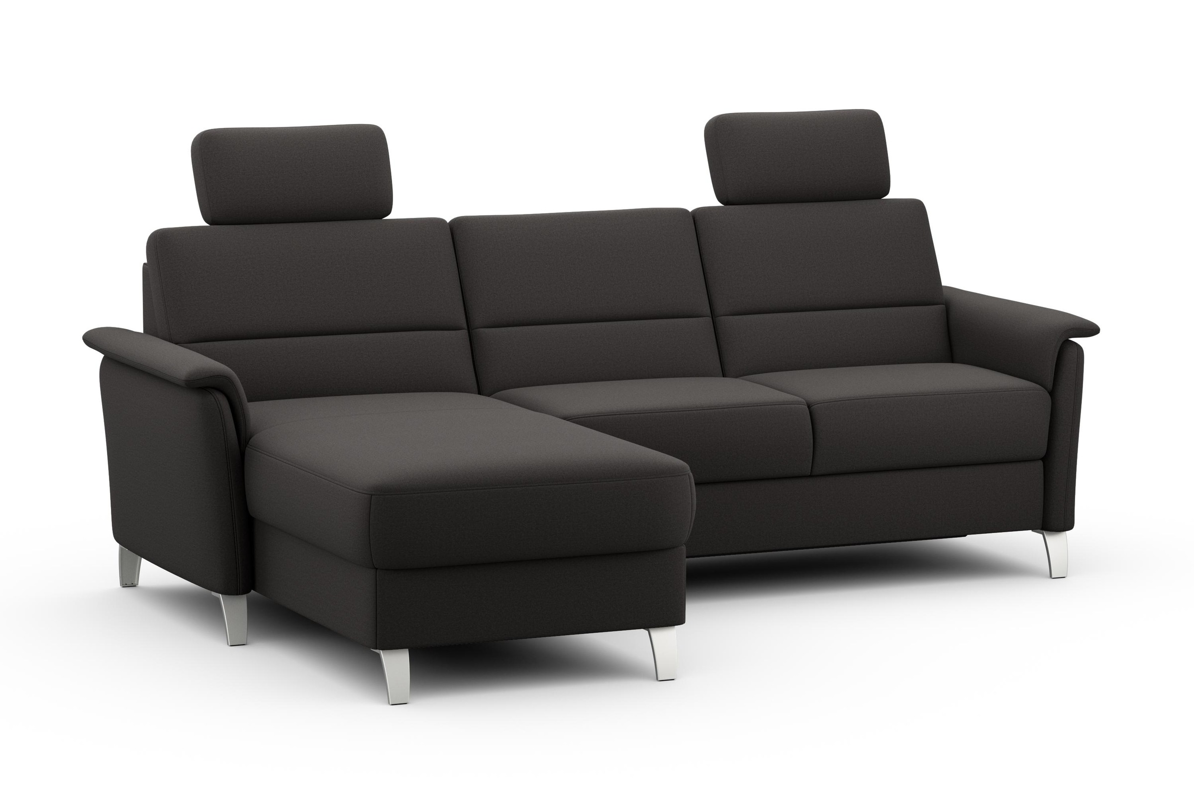 sit&more Ecksofa »Palmera L-Form«, Federkern, wahlweise mit Bettfunktion und mit/ohne Stauraum