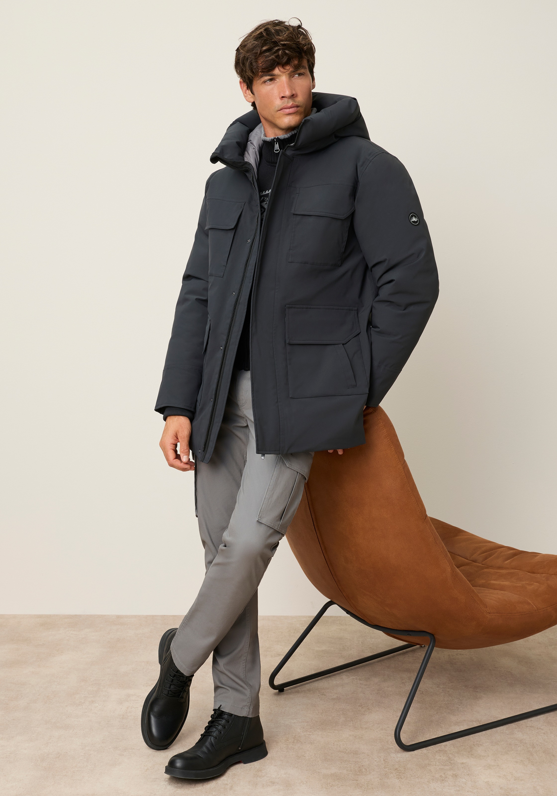 Polarino 1100000002199 mit Kapuze Ideal für den Winter mit großen Taschen und Kapuze