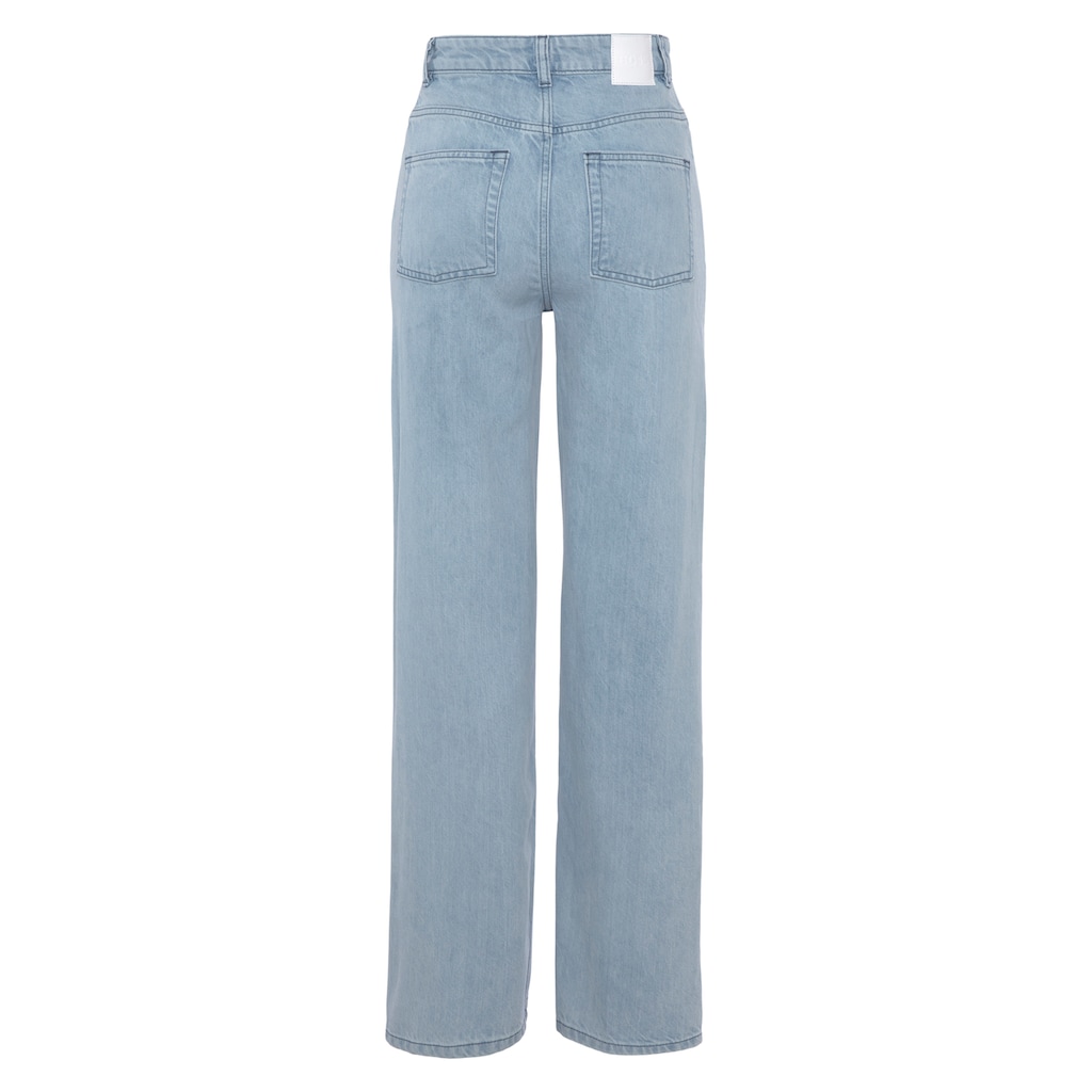 BOSS ORANGE Weite Jeans »Marlene High Rise Hochbund High Waist Premium Denim Jeans«, im 5-Pocket-Style