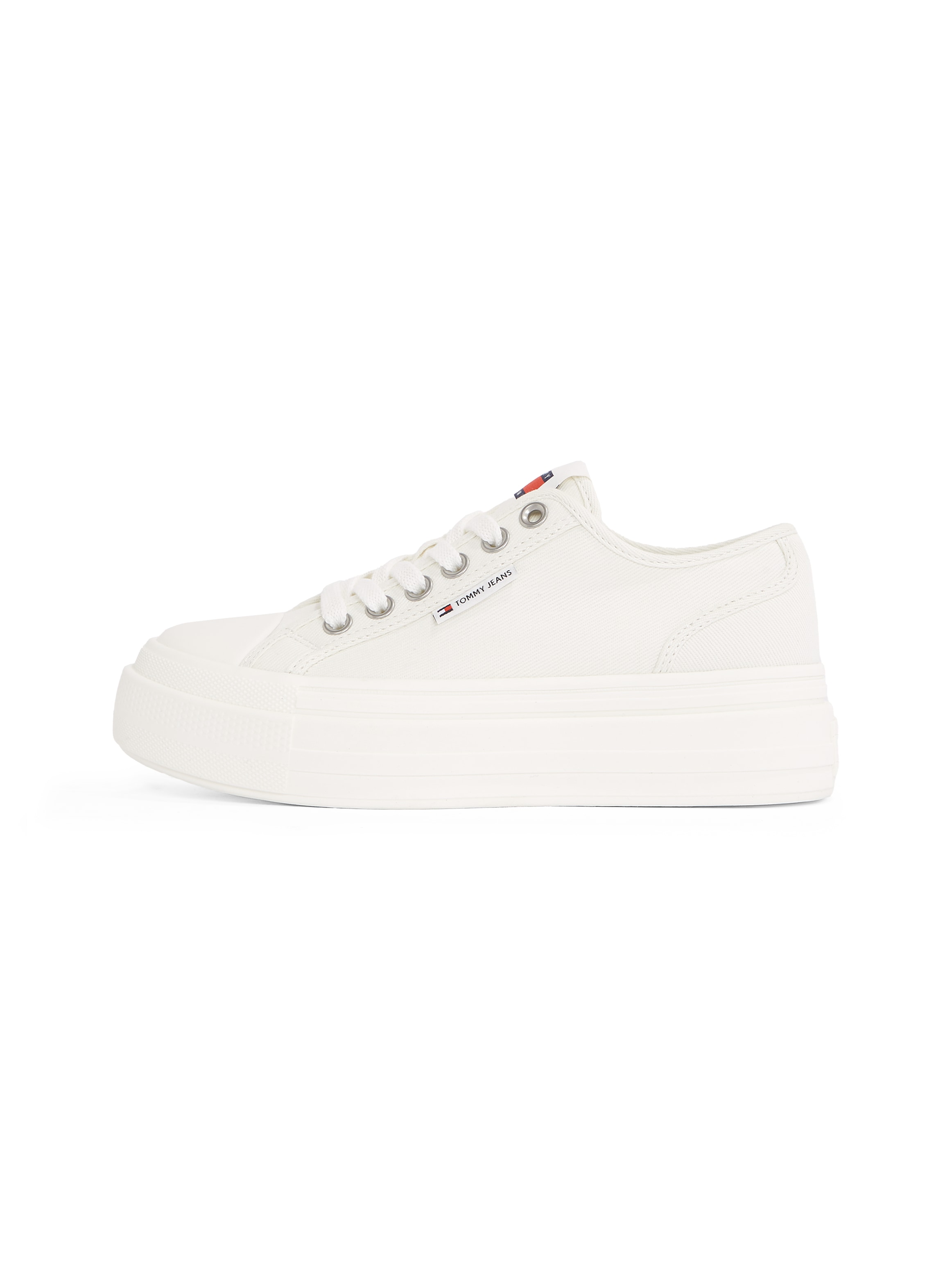 Tommy Jeans Plateausneaker »TJW FOXING FLATFORM LC«, Freizeitschuh, Halbschuh, Schnürschuh im Jeans-Look