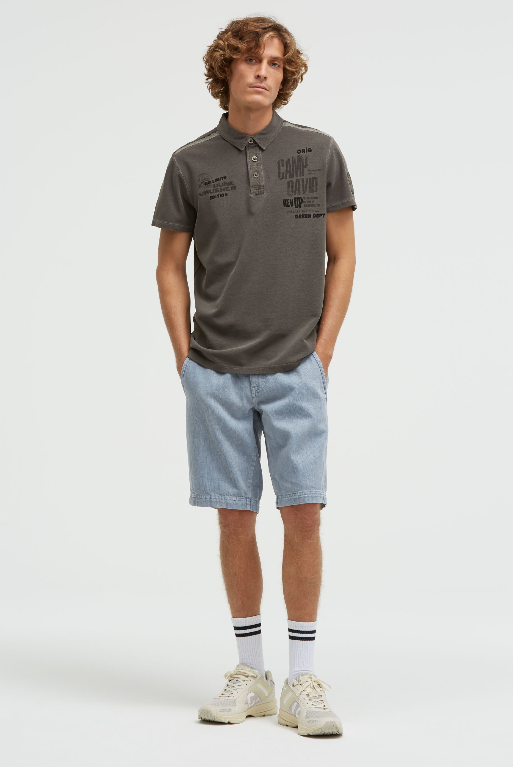 CAMP DAVID Poloshirt aus Baumwolle