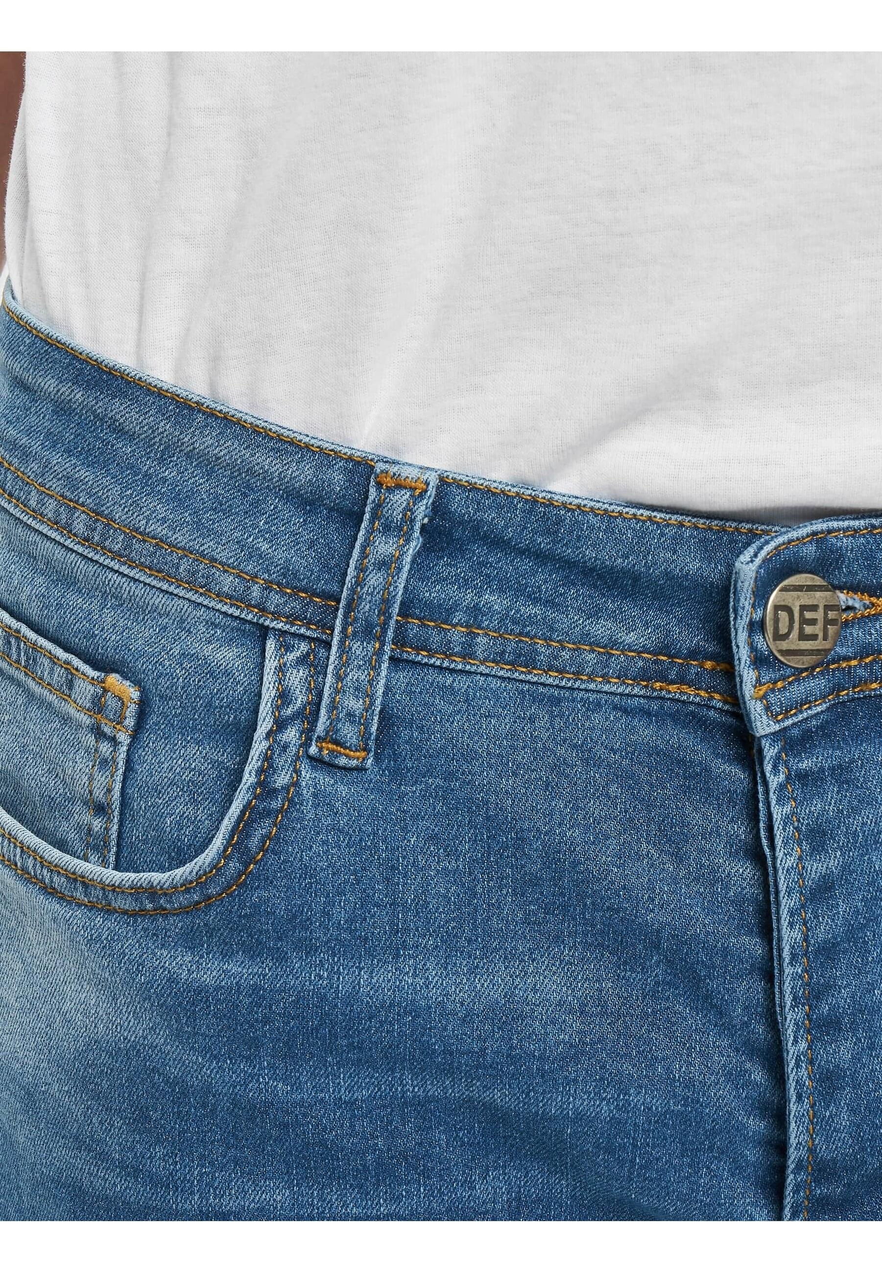 DEF Bequeme Jeans »DEF Herren Hines Slim Fit Jeans Mid«, (1 tlg.)