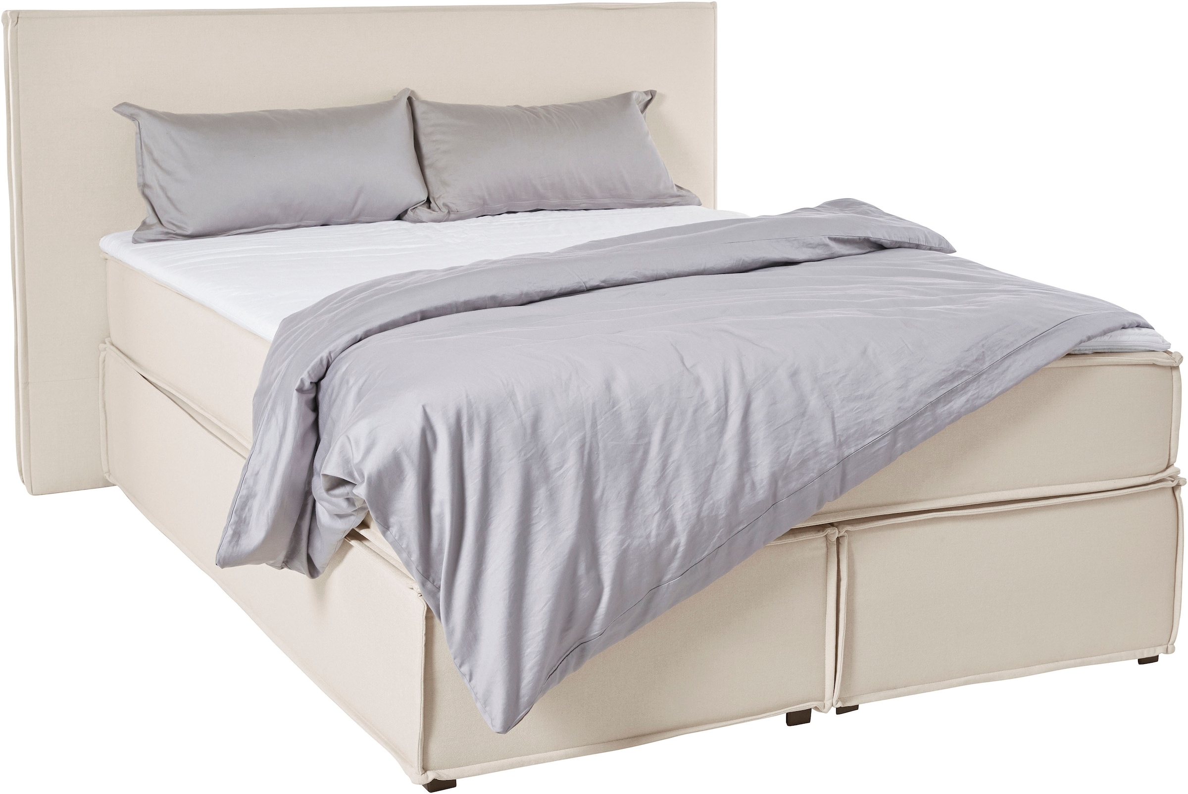 LeGer Home by Lena Gercke Boxspringbett "Yuma", incl. Topper, in 4 Breiten, günstig online kaufen