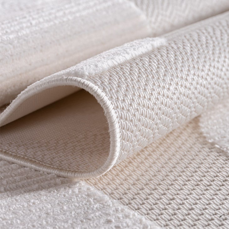 Ayyildiz Teppiche Teppich »DOHA 1651«, rechteckig, 4 mm Höhe, 3D Hoch-Tief-Effekt, leichter Kurzflor, Läufer, In- und Outdoor