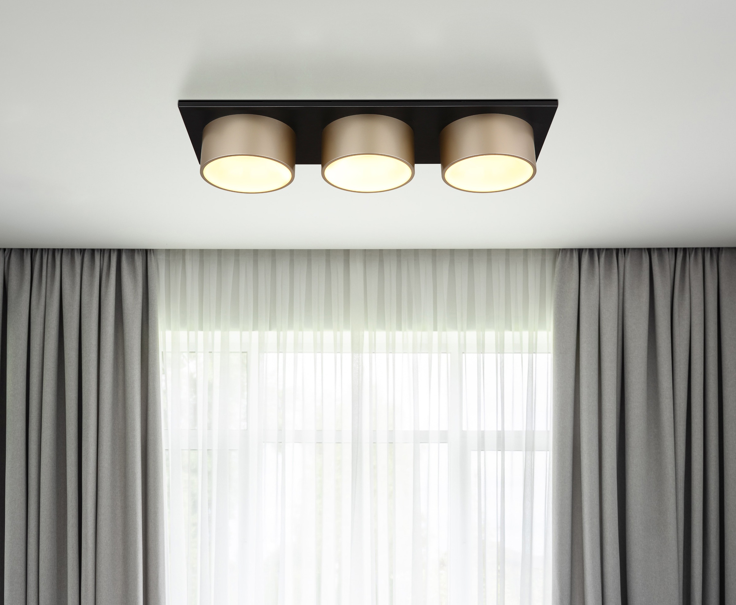 GLOBO LIGHTING Deckenleuchte »RAYMOND« LED-Modul 1 Stk. Warmweiß Deckenlampe Wohnzimmer-Leuchte Schlafzimmer-Leuchte Flur Küche