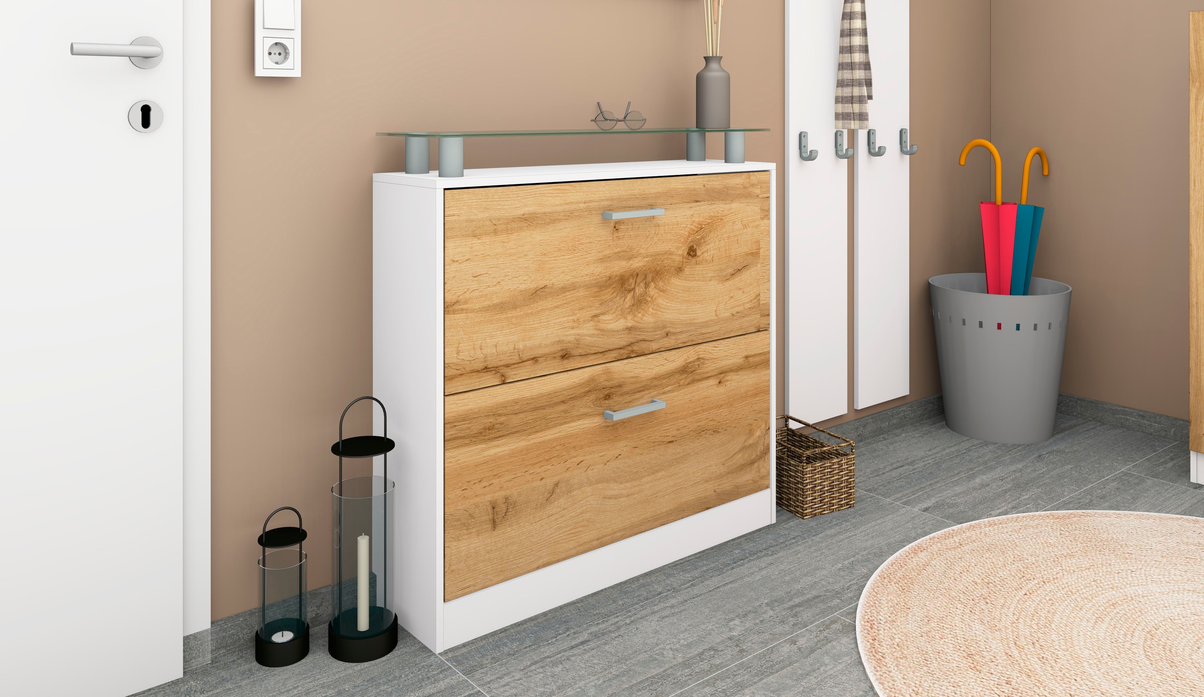 borchardt Möbel Schuhschrank "Finn, Schuhregal, Schuhkipper für 12-16 Paar günstig online kaufen