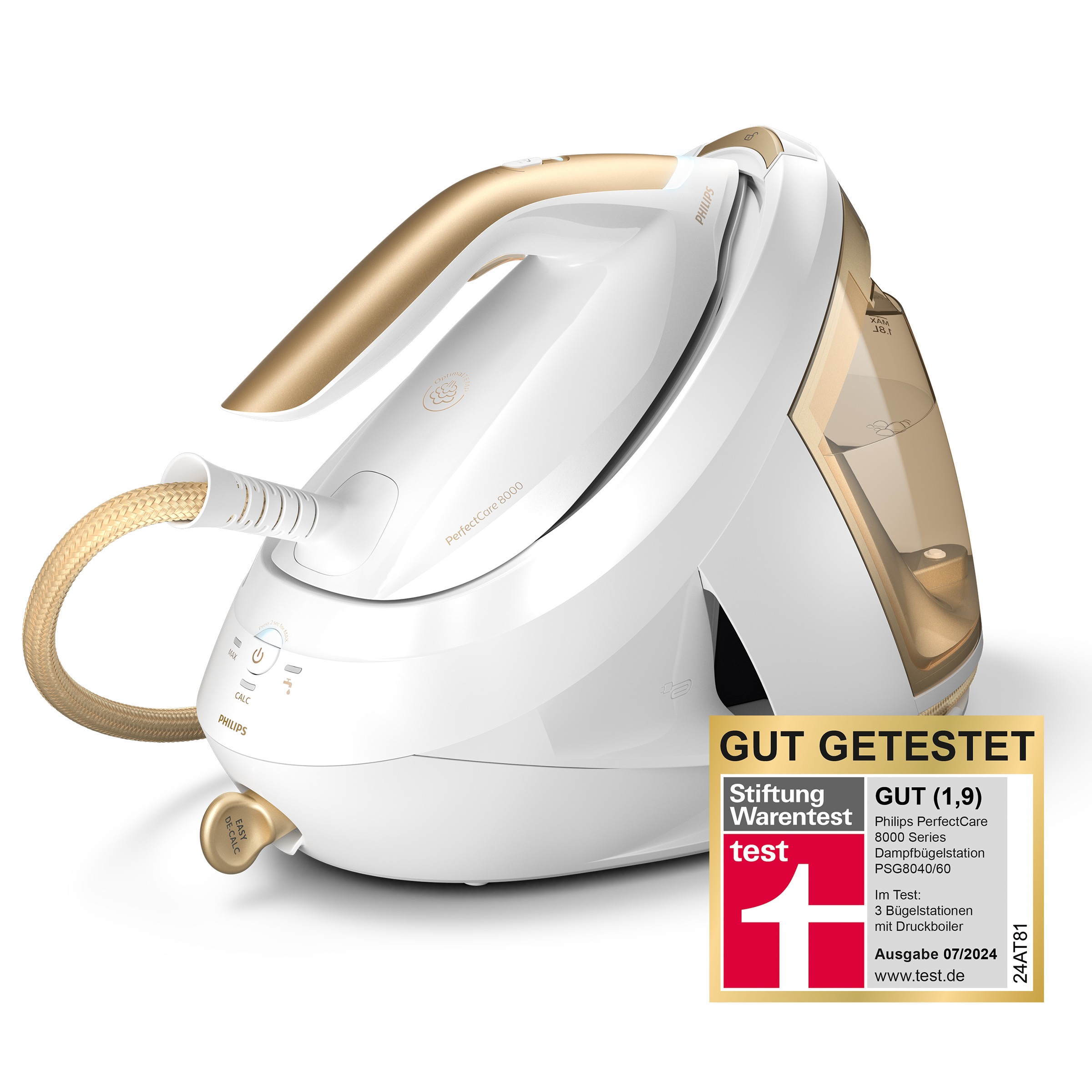 Philips Dampfbügelstation "PerfectCare 8000 Series PSG8040/60" 1.800 ml Was günstig online kaufen