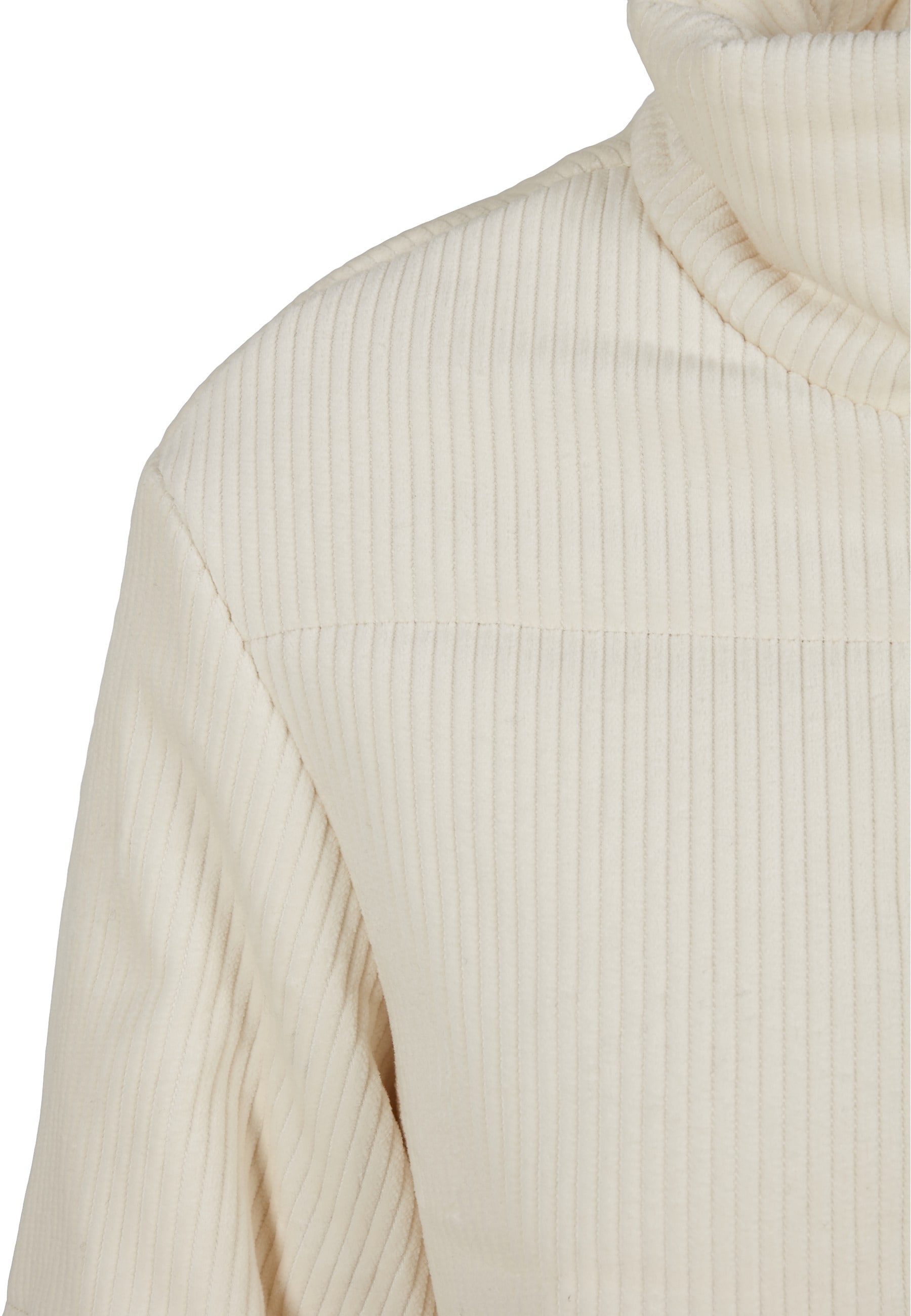 URBAN CLASSICS Winterjacke »Urban Classics Damen Ladies Corduroy Puffer Jacket« 1 Stk. tlg. ohne Kapuze