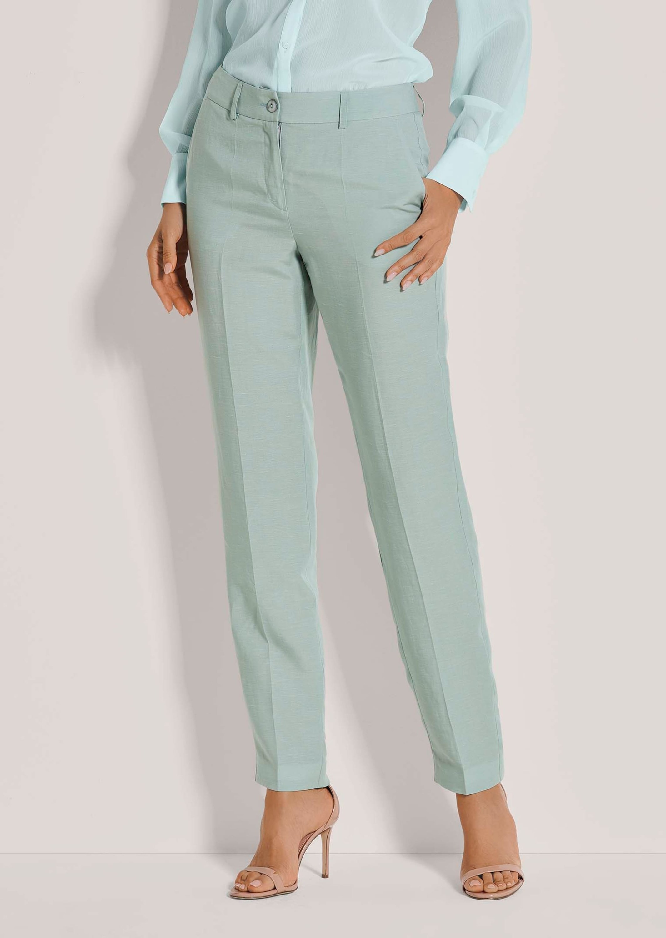 MADELEINE Bügelfaltenhose "Hose Bügelfalten-Hose mit Leinen" günstig online kaufen