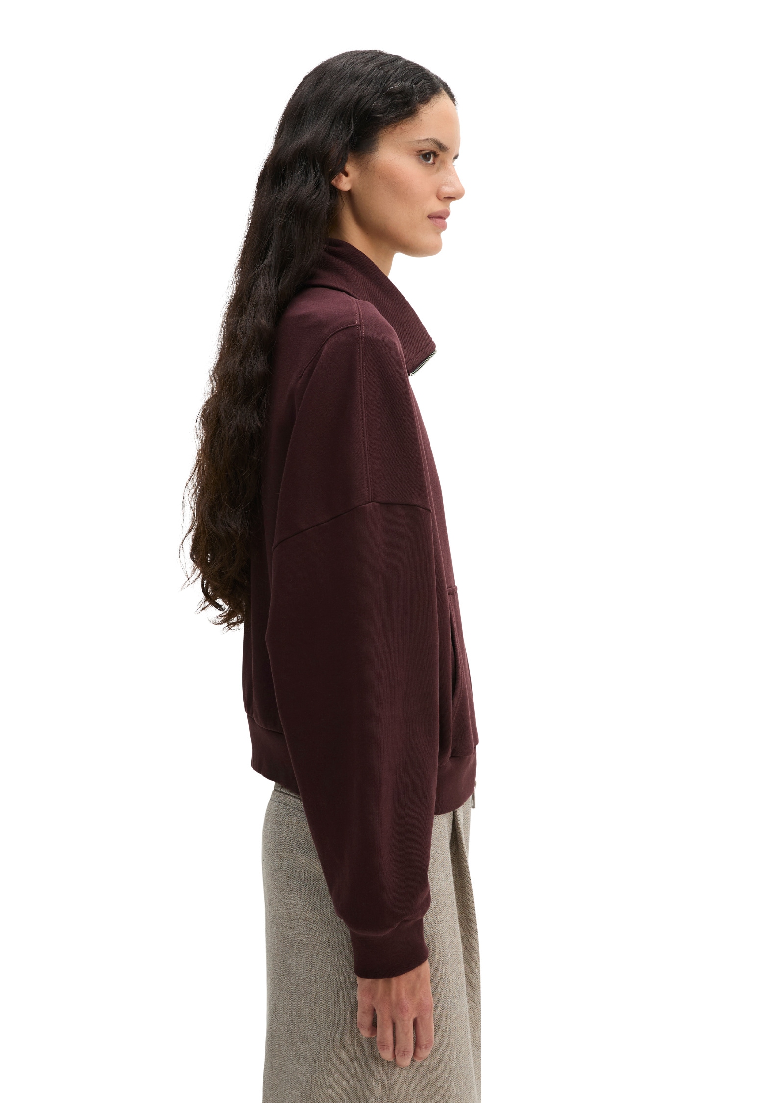 Marc O'Polo Sweatjacke »mit recycelter Baumwolle«