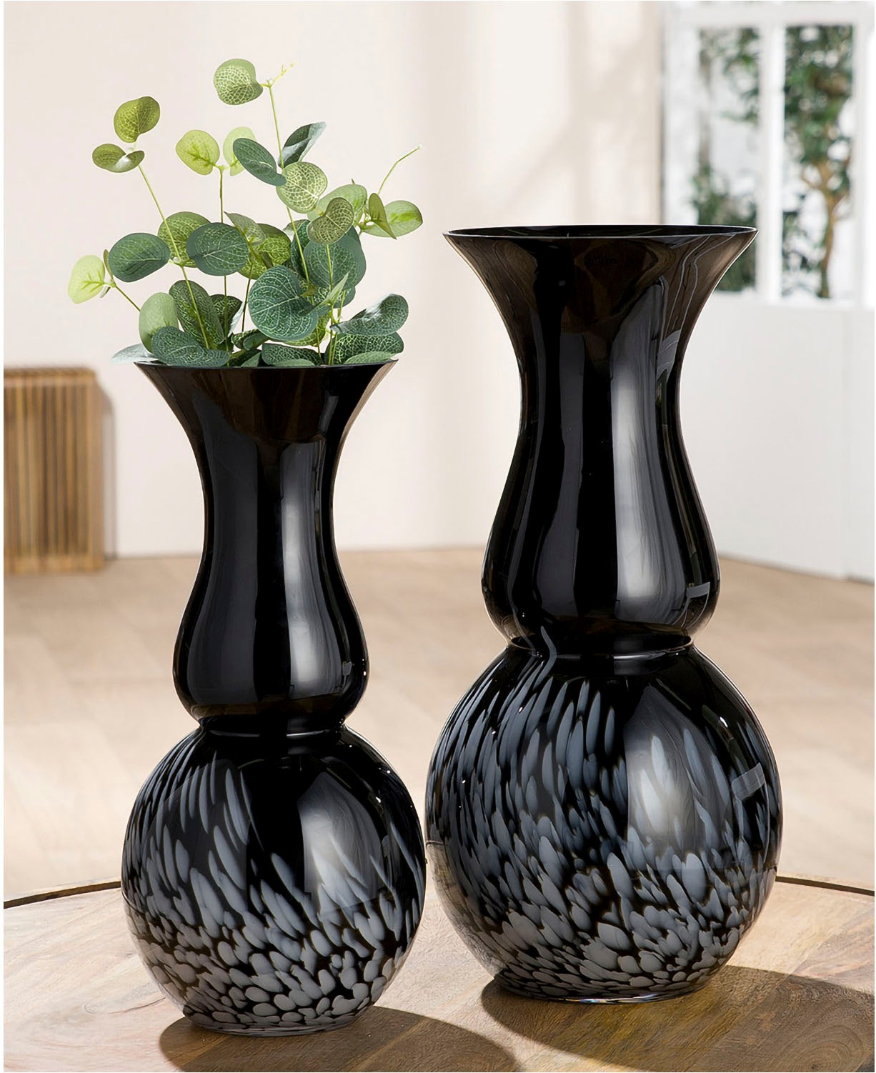 GILDE Tischvase "Vase Rémy" Europäische Handarbeit, aus durchgefärbtem Glas