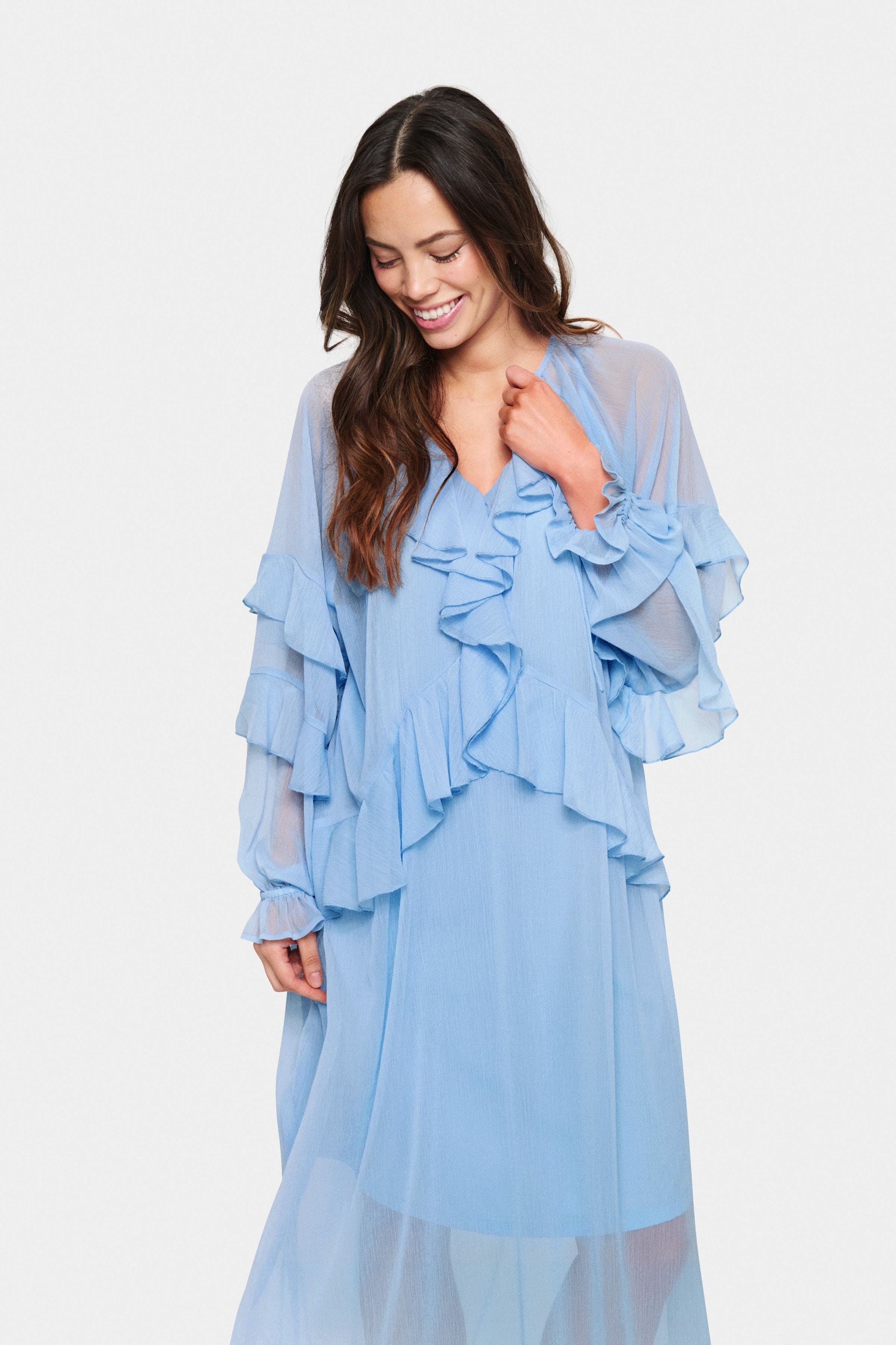 Saint Tropez Midikleid »Damen Kleid JacelynSZ«