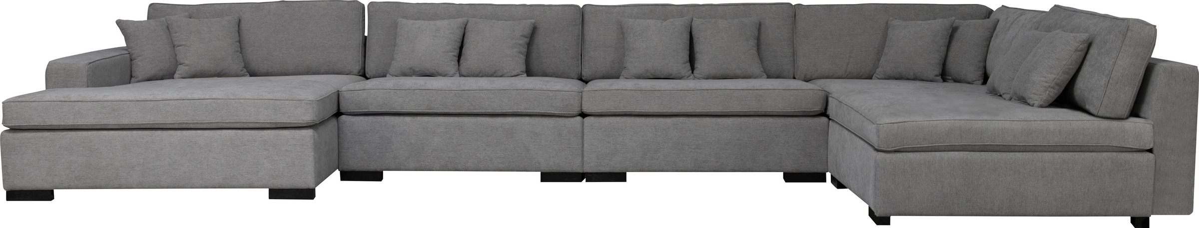 Home affaire Wohnlandschaft "Skara XXL U-Form", Lounge-Sofa XXL mit Federke günstig online kaufen