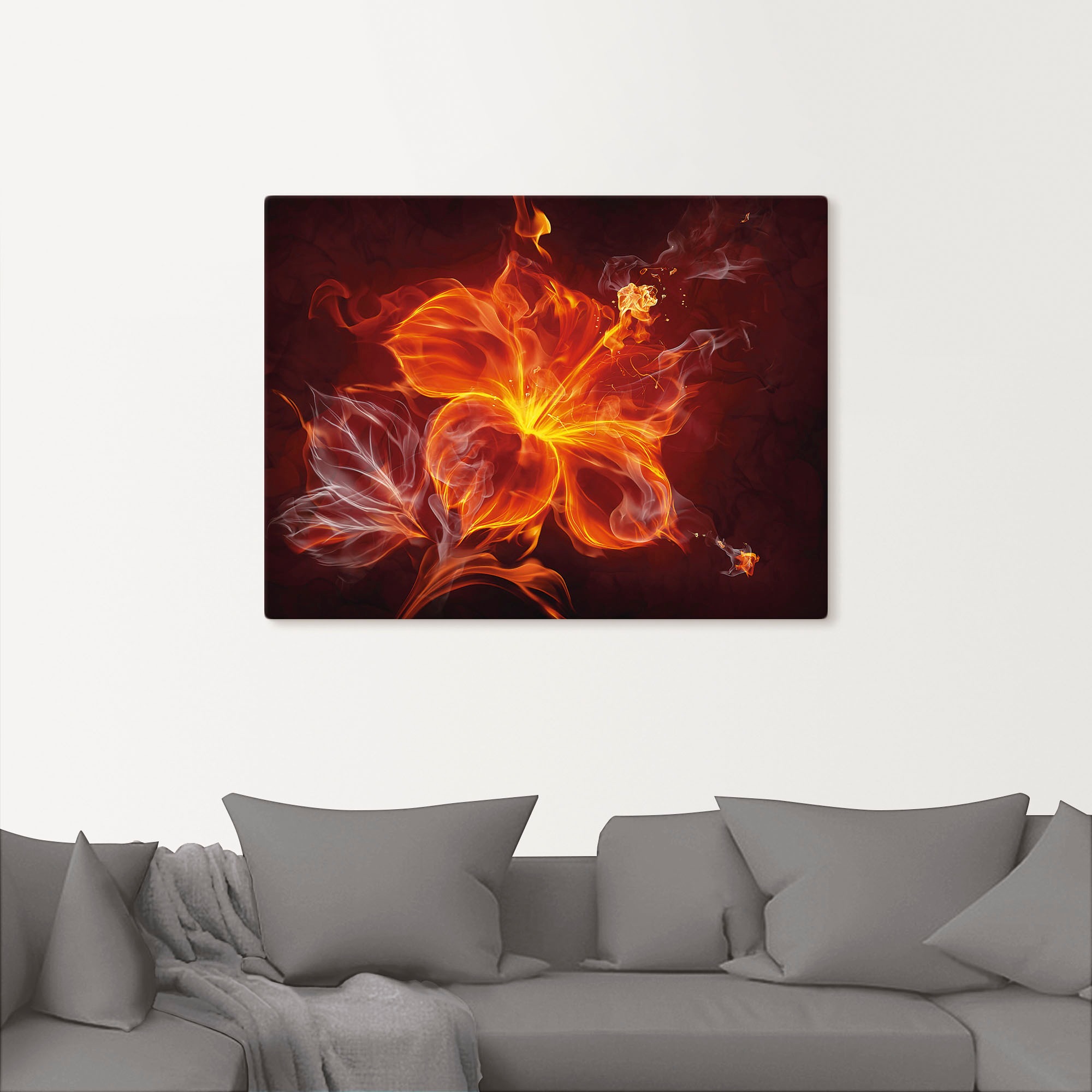 Artland Wandbild "Feuerblume" Blumen 1 Stk. tlg. als Leinwandbild, Poster i günstig online kaufen